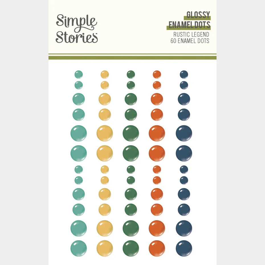 Simple Stories - Rustic Legend - Enamel Dots