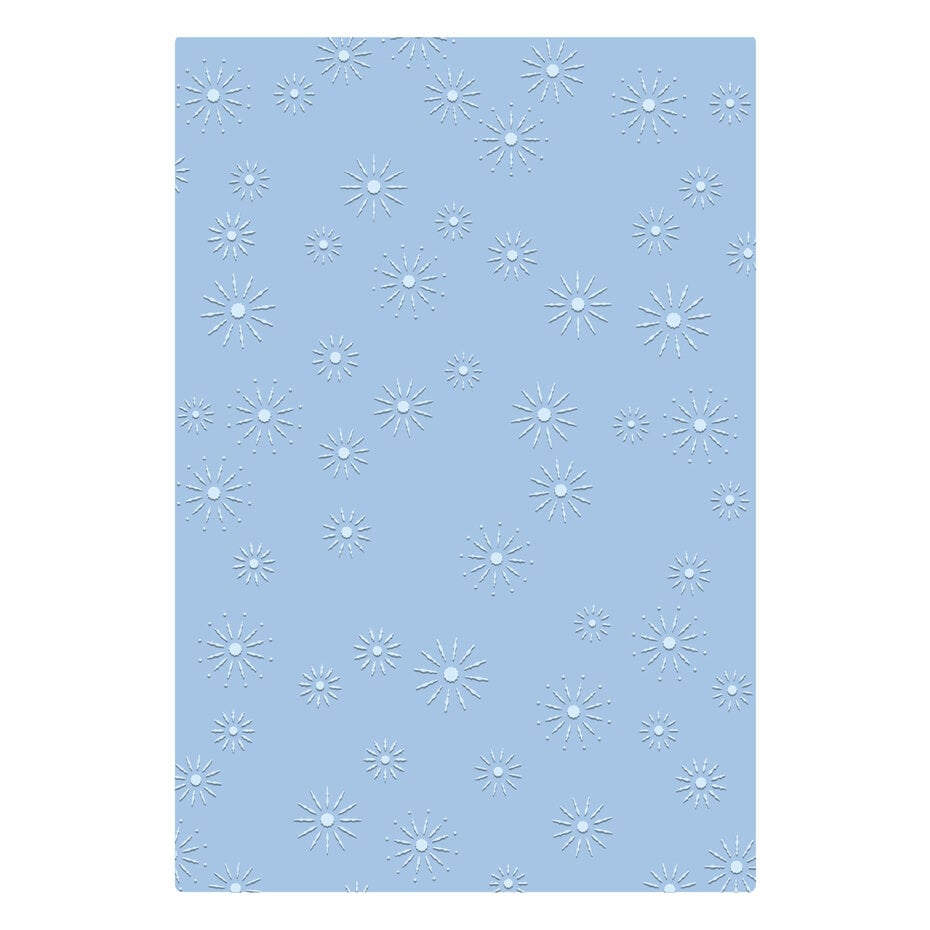 Sizzix - Tim Holtz - 2D Texture Fades w/ A5 Embossing Folder Vault - Sparkle Stars Large