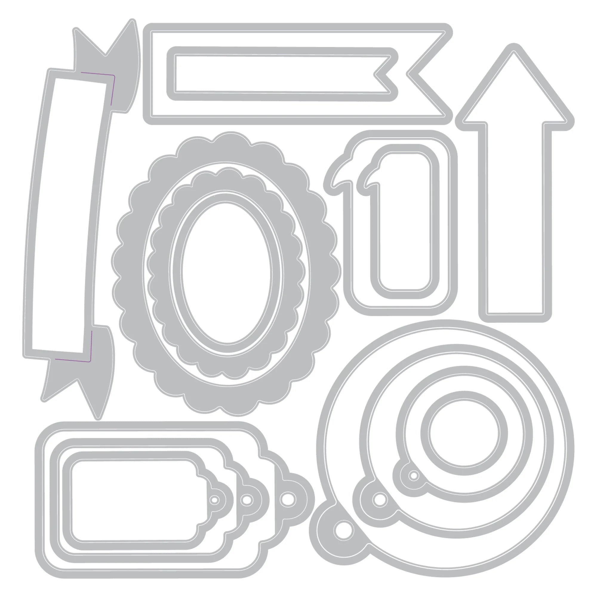 Sizzix - Framelits dies set - Banners, Tags & Labels