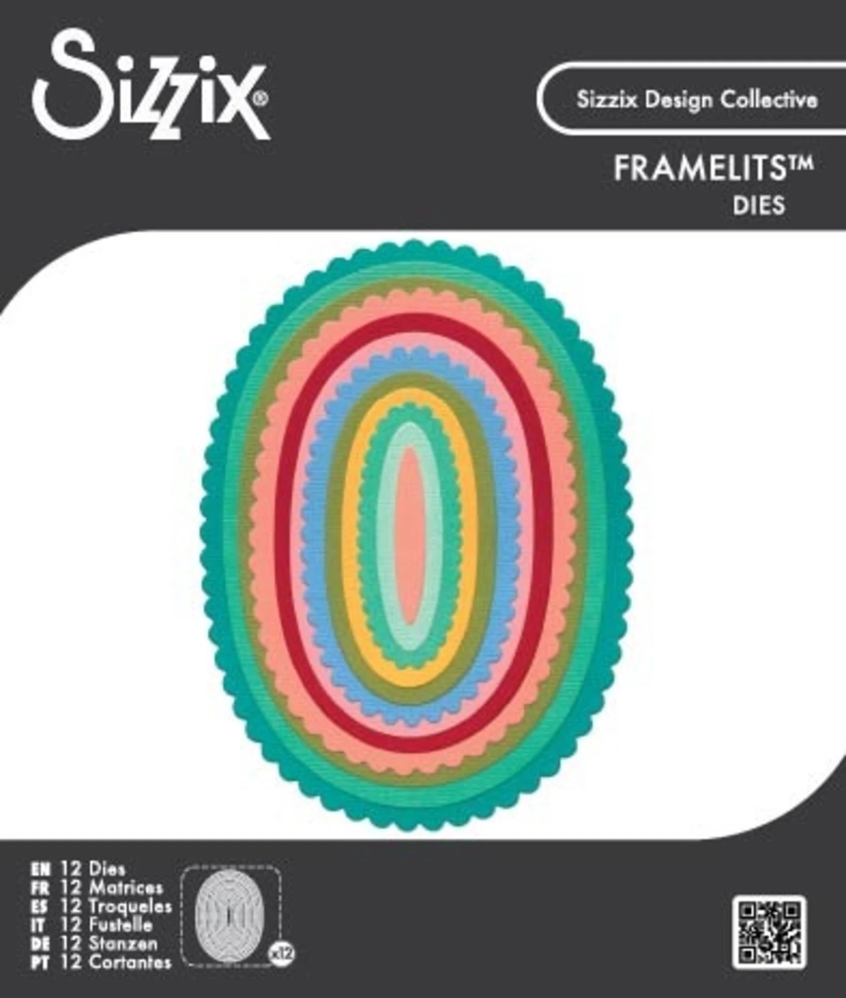 Sizzix - Framelits dies set - Fancy Ovals