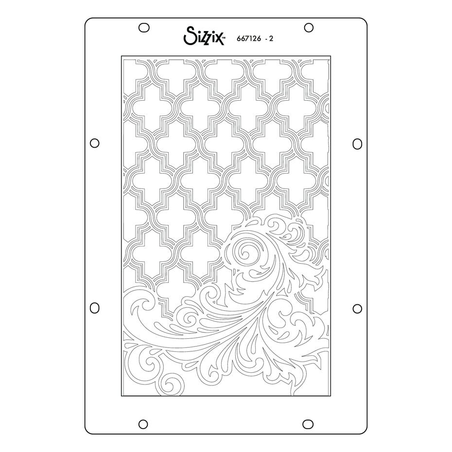 Sizzix - 49 & Market - Clear stamps w/Stencils Birds and Biscuits by Willow Wolfe
