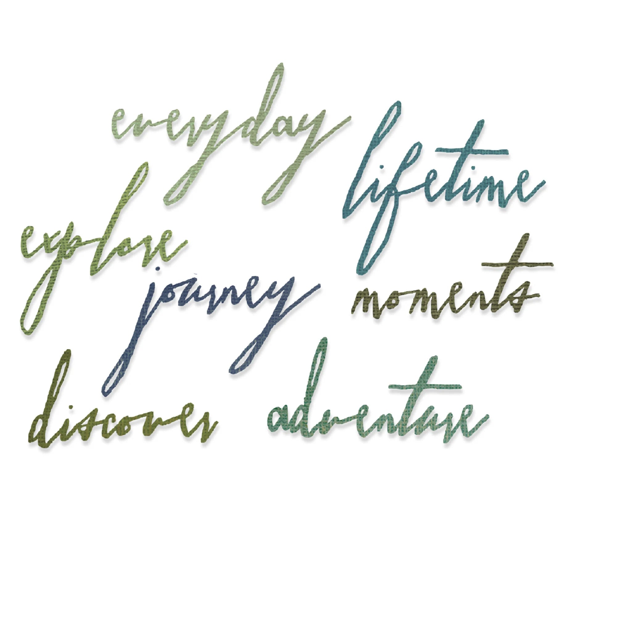 Sizzix - Tim Holtz Alterations - Thinlits - Handwritten Journey