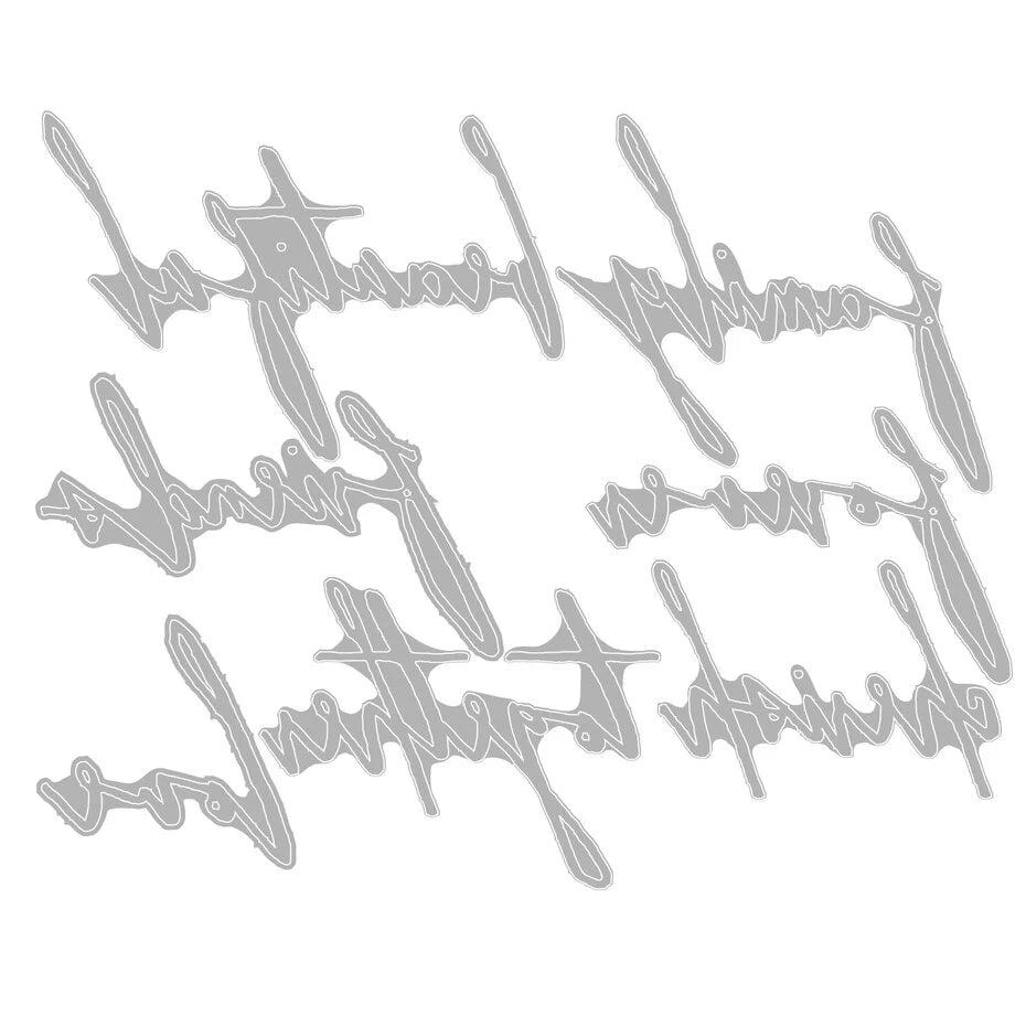 Sizzix - Tim Holtz Alterations - Thinlits - Handwritten Love