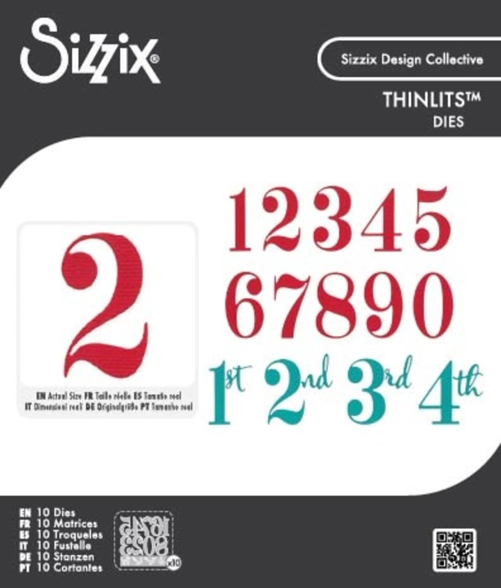 Sizzix - Framelits dies set - Grand Numbers