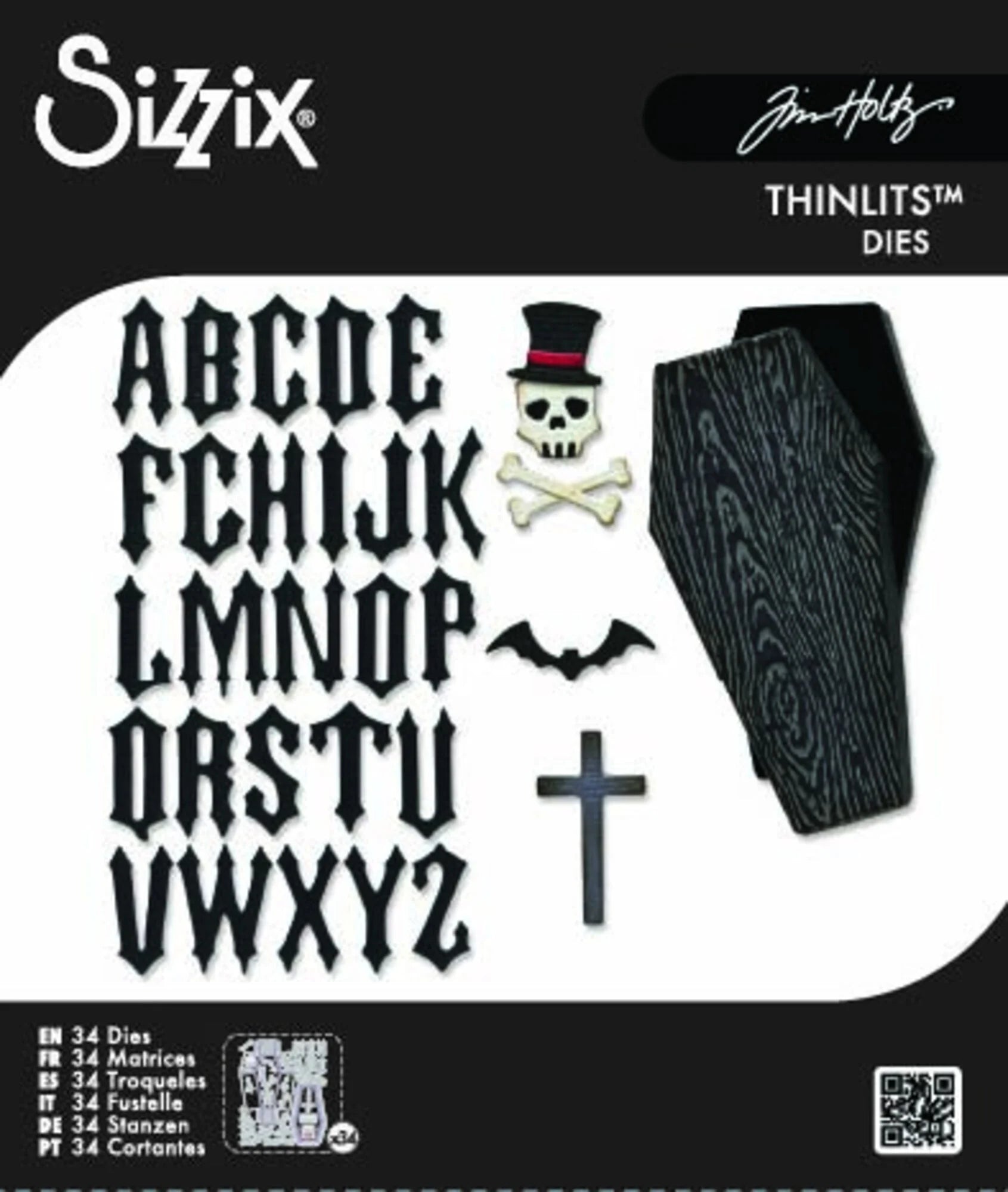 Sizzix - Tim Holtz - Thinlits Dies - Vault Coffin Box