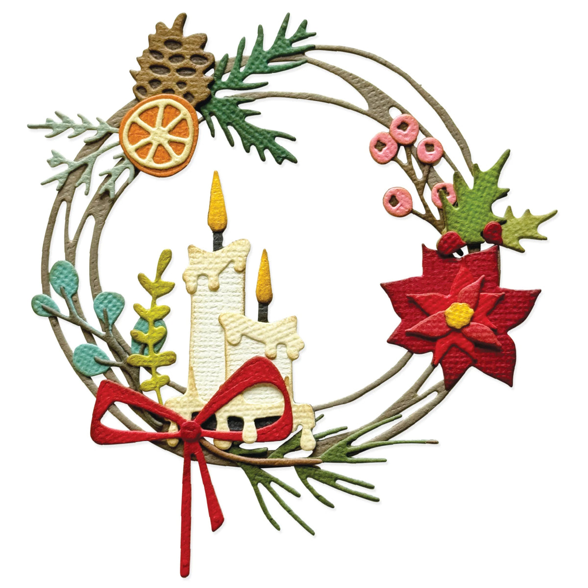 Sizzix - Tim Holtz - Thinlits Dies - Classic 2026 - Festive Wreath