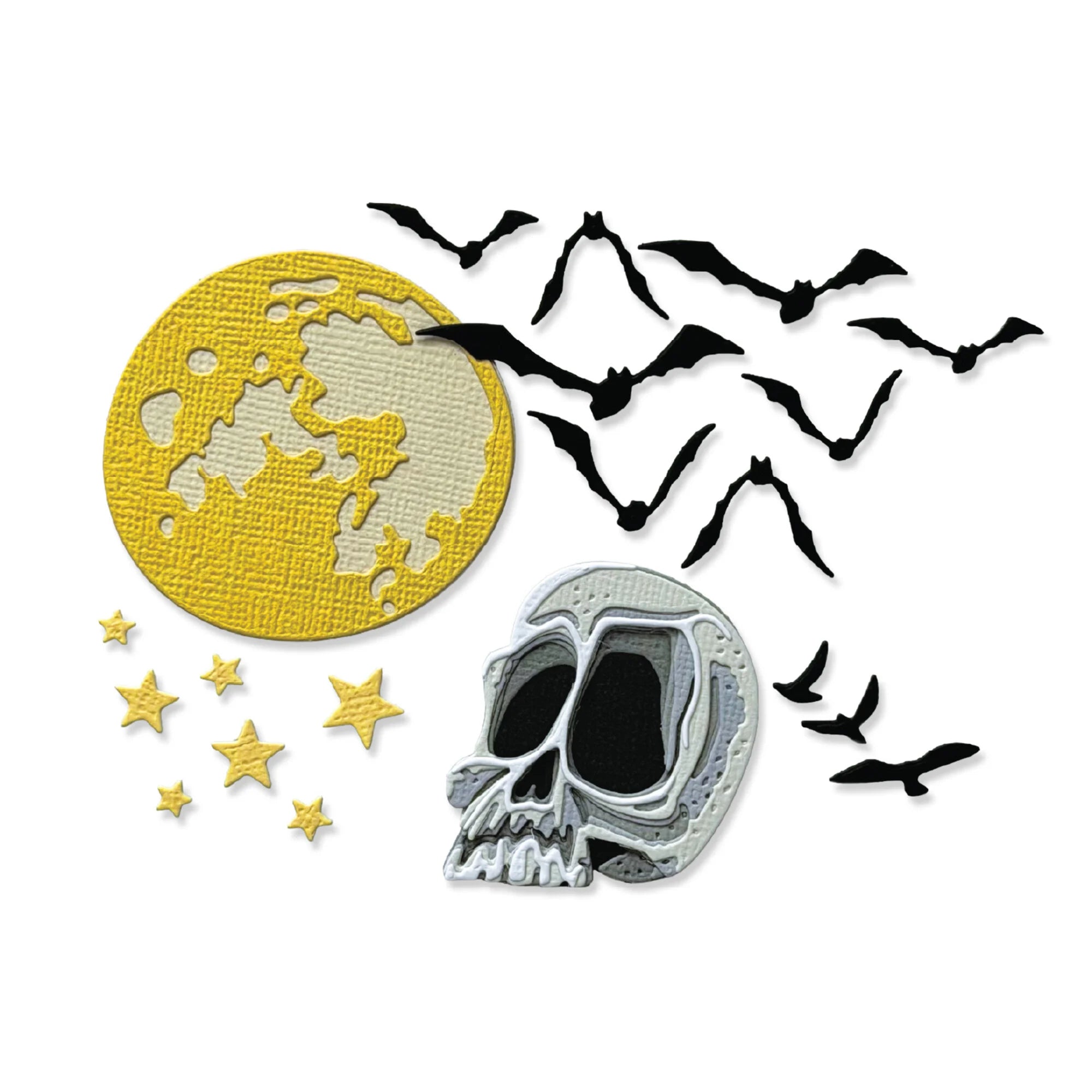 Sizzix - Tim Holtz - Thinlits Dies - Vault Moonlight Scare