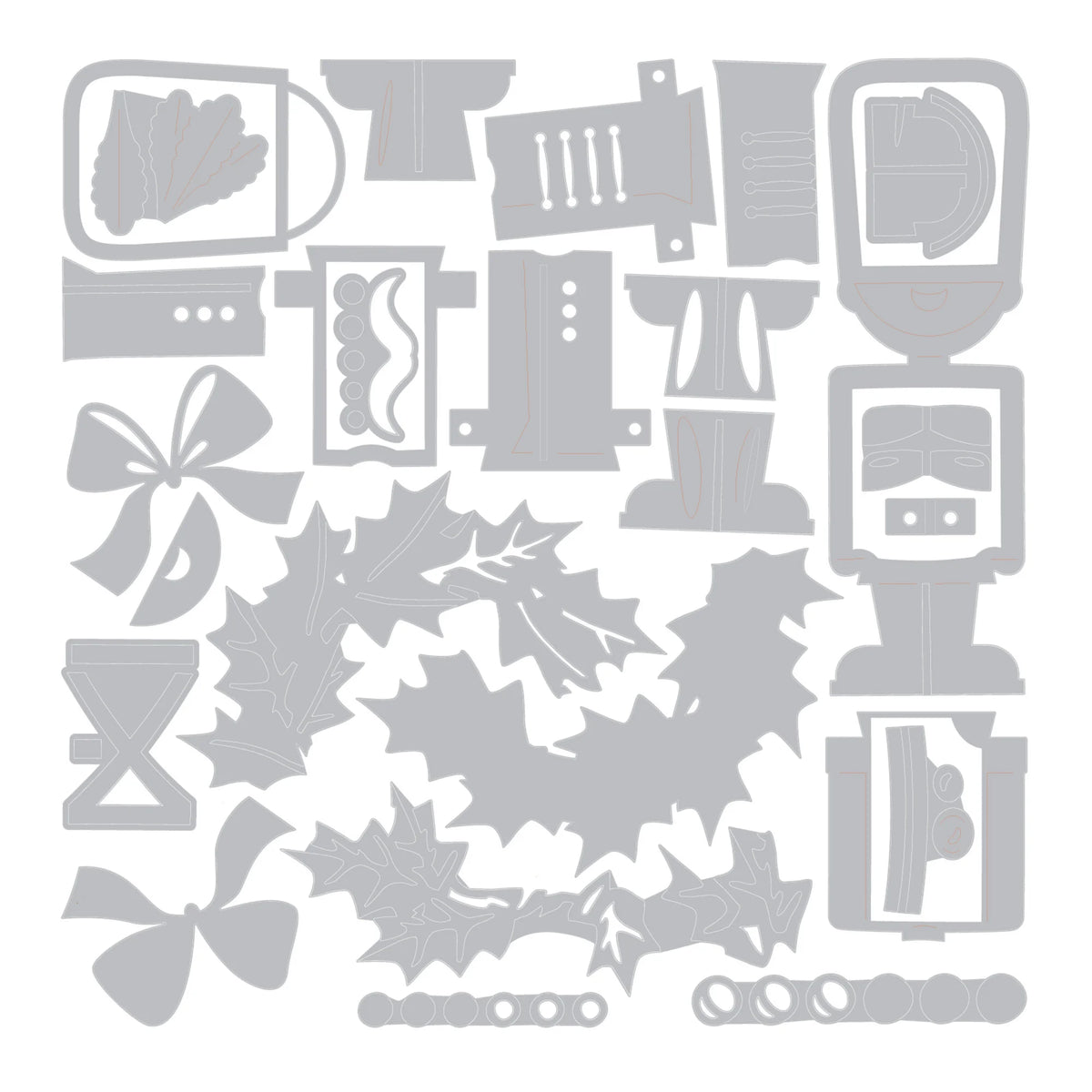Sizzix - Tim Holtz  - Thinlits - Yuletide Harvey