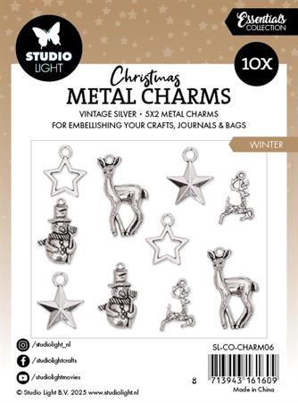 Studiolight - Metal Charms - Vintage silver - Winter elements