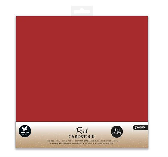 Studiolight - Kartong - Christmas Red - 12 x 12"