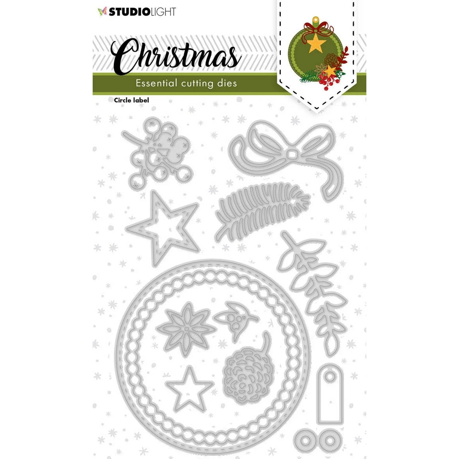 Studiolight Essentials Dies - Christmas Circle Label