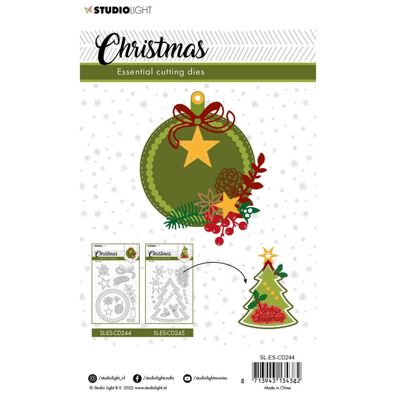 Studiolight Essentials Dies - Christmas Circle Label