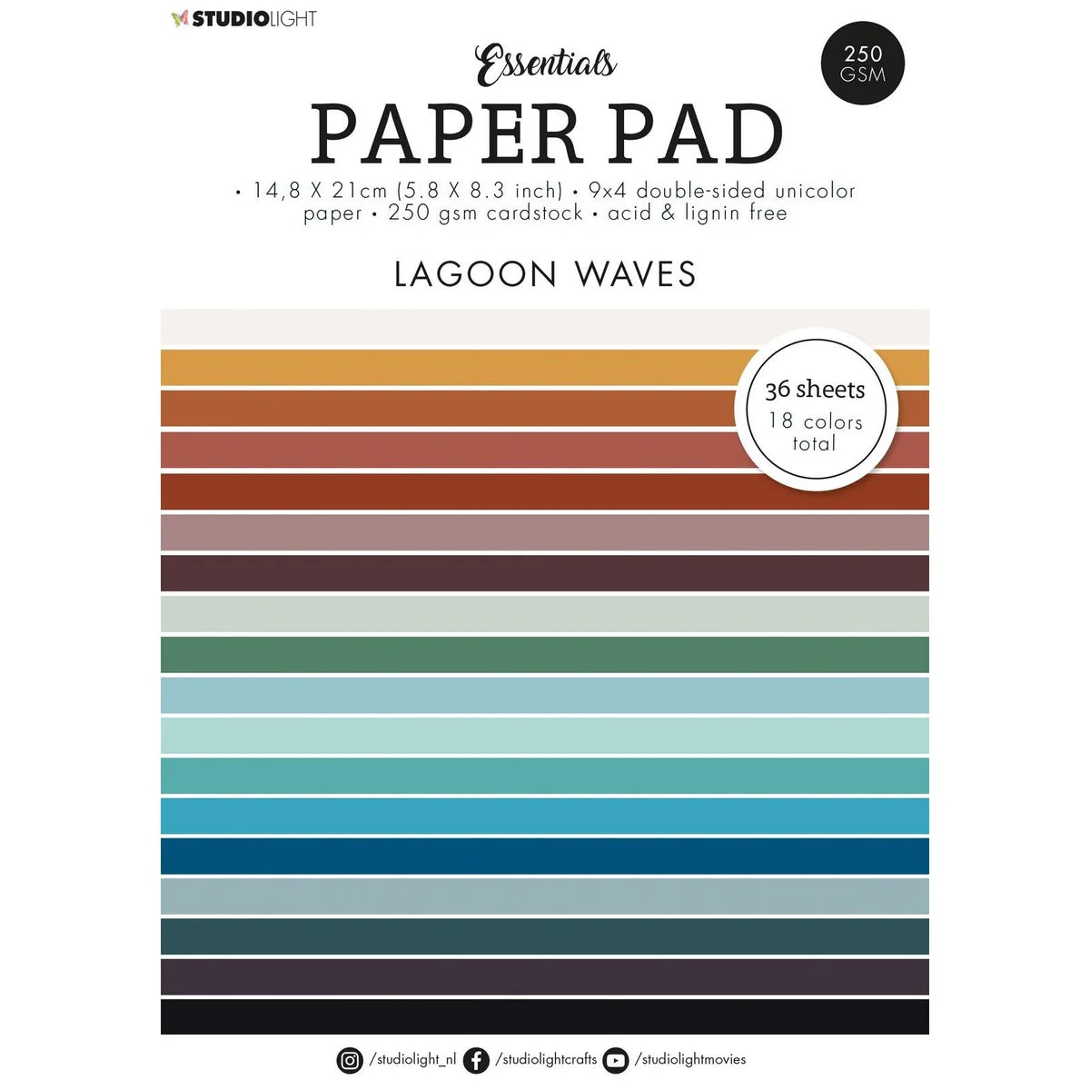 Studiolight - Paper Pad - Lagoon Waves