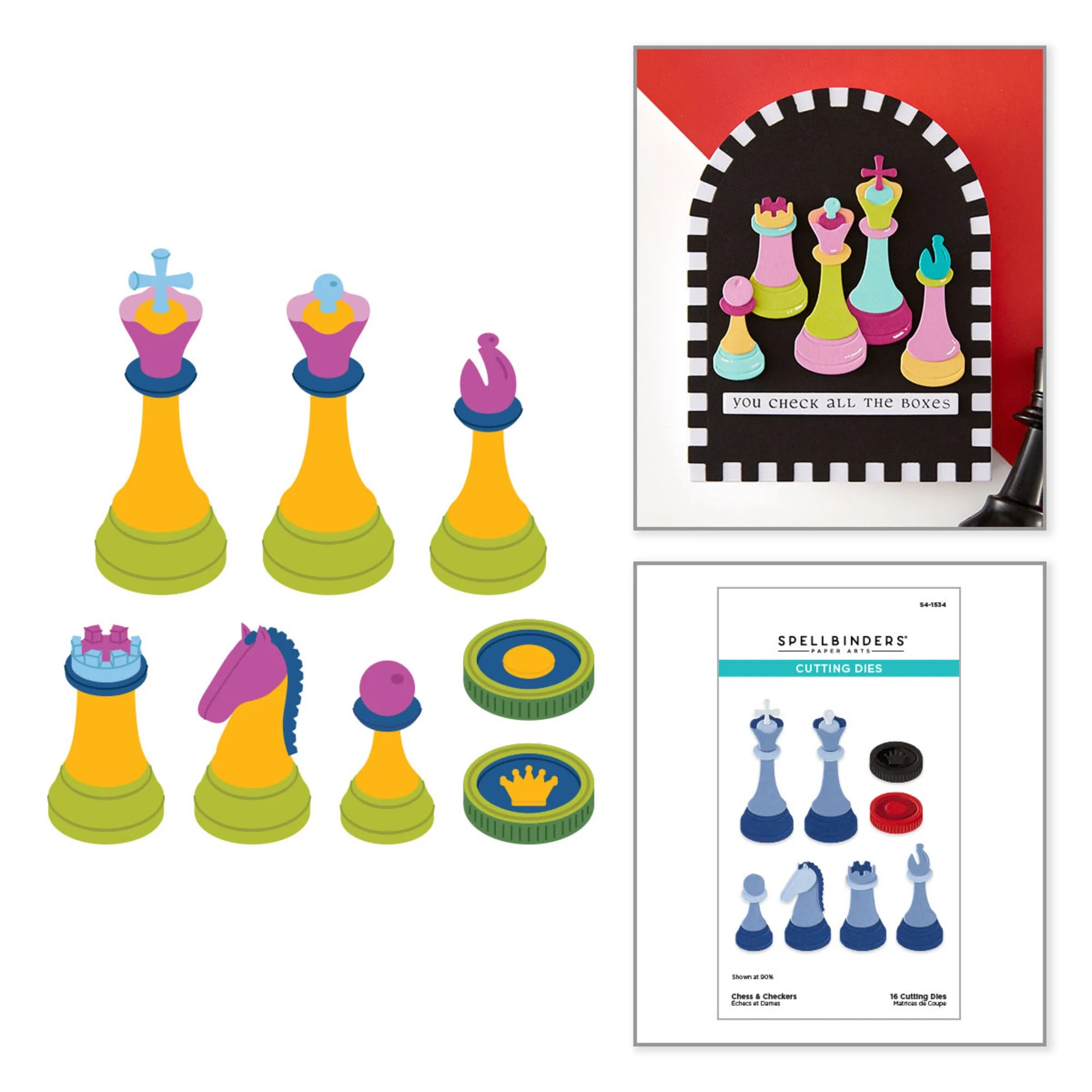Spellbinders - Dies - Chess & Checkers