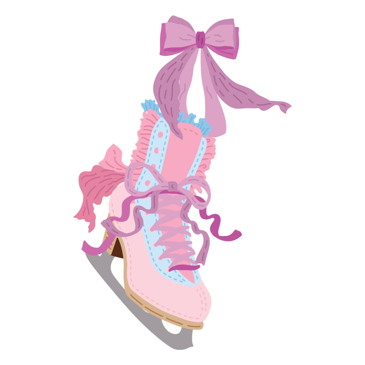 Spellbinders - Christmas Blush Etched Dies Frosty Skates by Frank Garcia