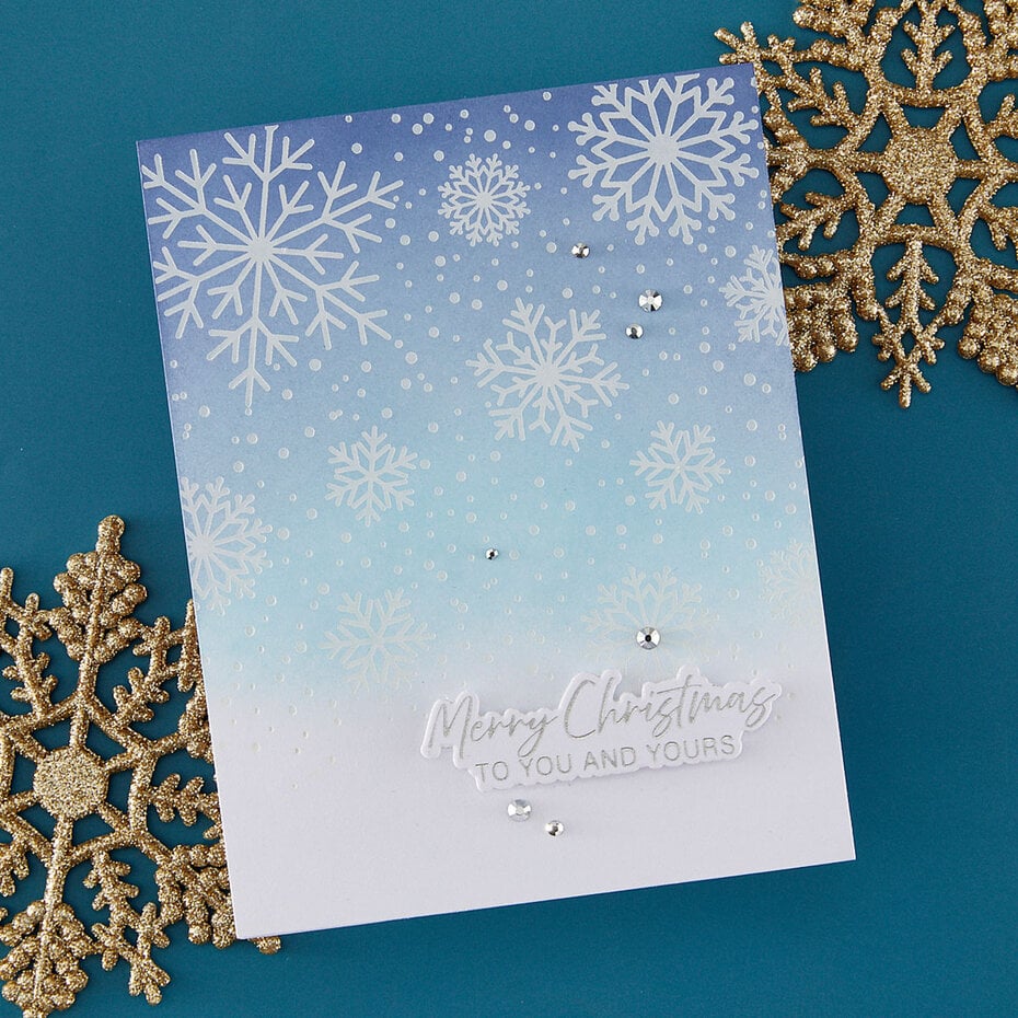 Spellbinders - Create Your Way Holiday Press + Foil Plate & Die Set Winter Peace