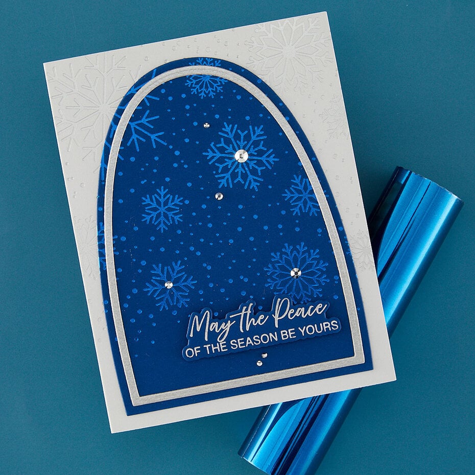 Spellbinders - Create Your Way Holiday Press + Foil Plate & Die Set Winter Peace