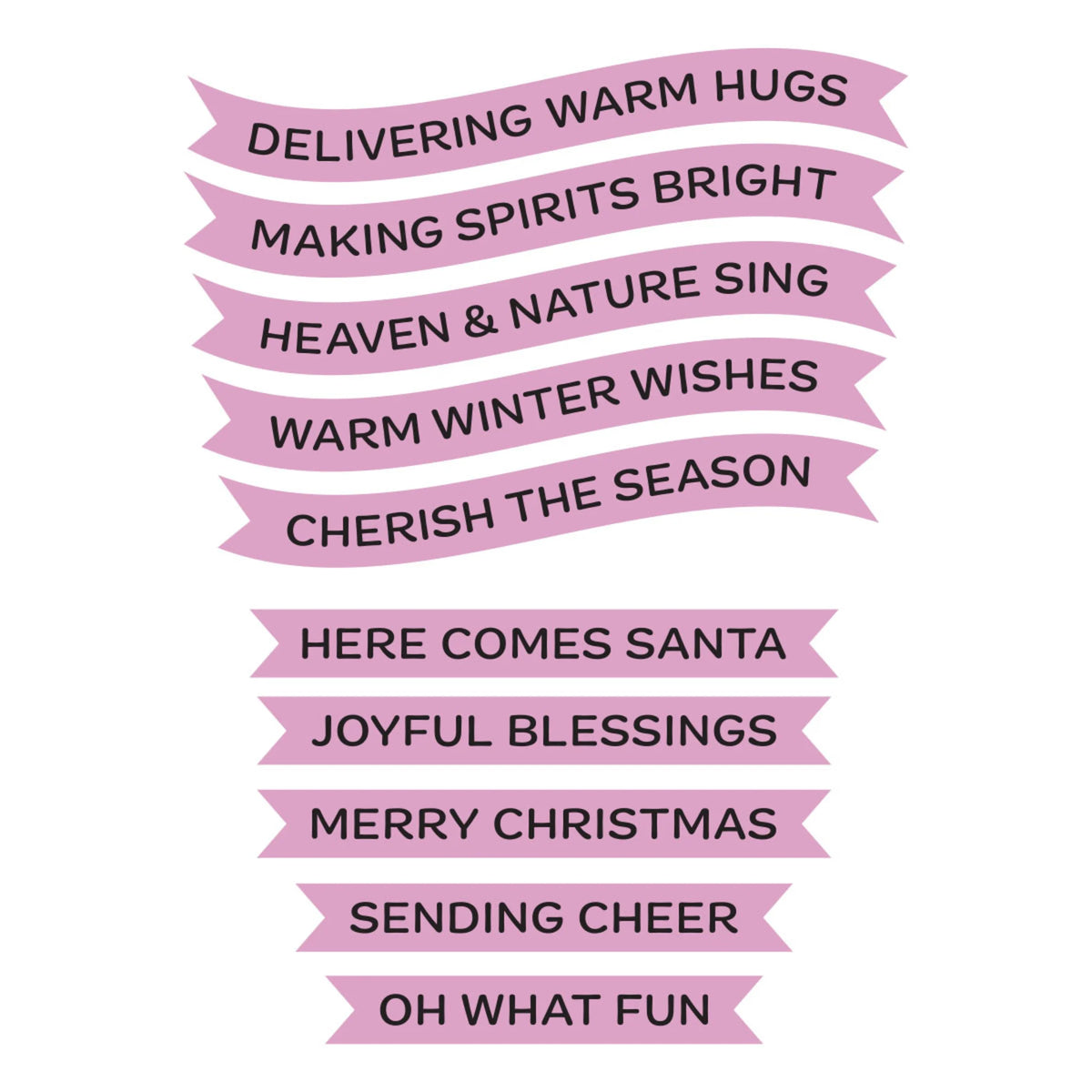 Spellbinders - Create Your Way Holiday Press + Foil Plate & Die Set Holiday Banner Greetings