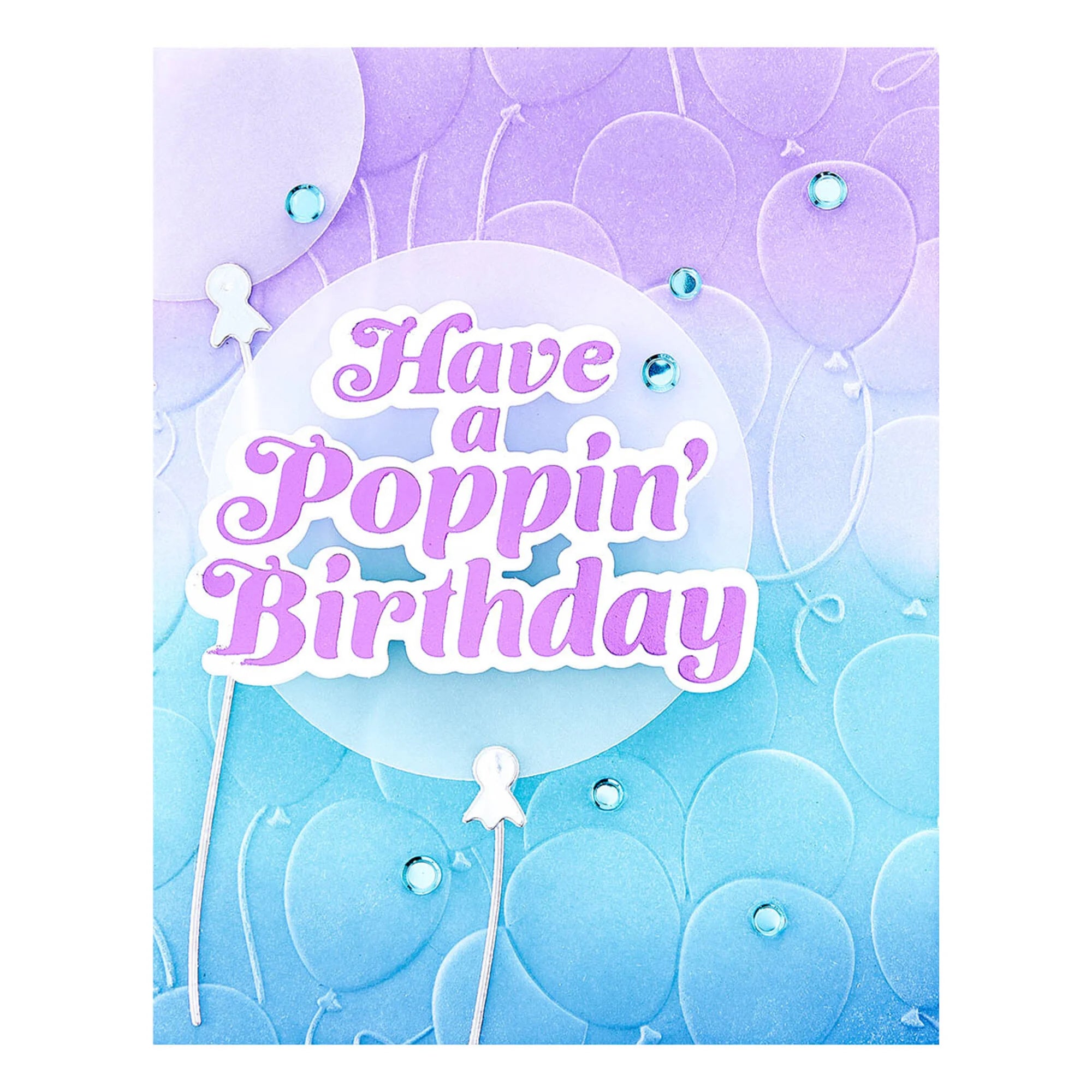 Spellbinders- Floating Balloons - 3D Embossing Folder