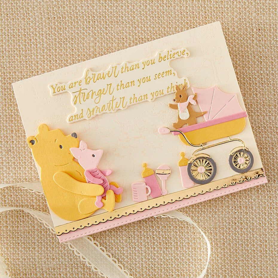 Spellbinders - Dies - Say Cheese Classic Pooh Baby - Baby Accessories