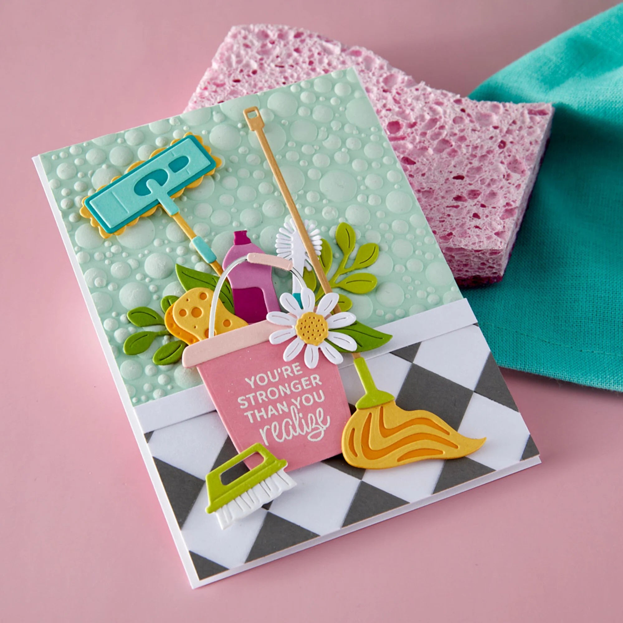 Spellbinders - Clear Stamp - Shiny New Day Sentiments
