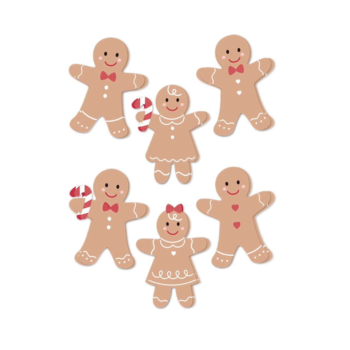 Spellbinders - Sleigh Bells Ring - Dimensional Acetate Stickers Gingerbread by Rosie's Studio