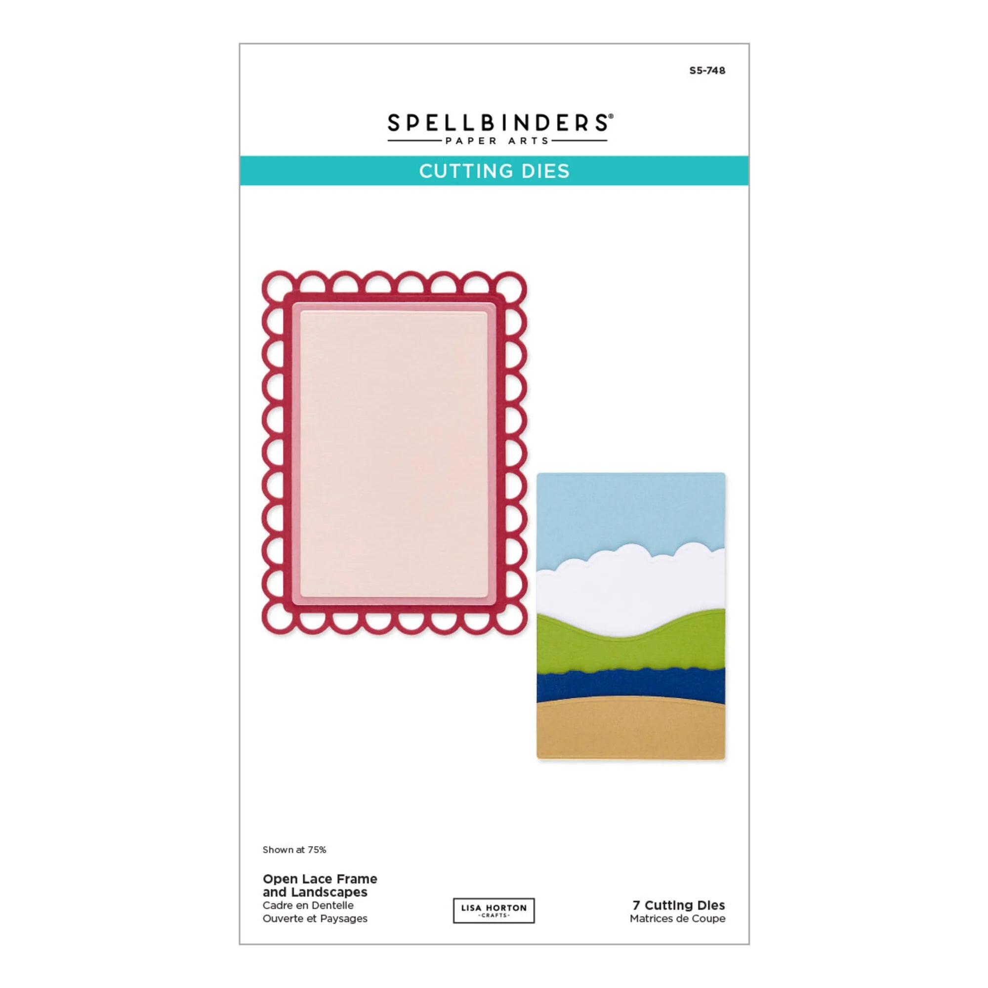 Spellbinders - Dies - Open Lace Frame and Landscape