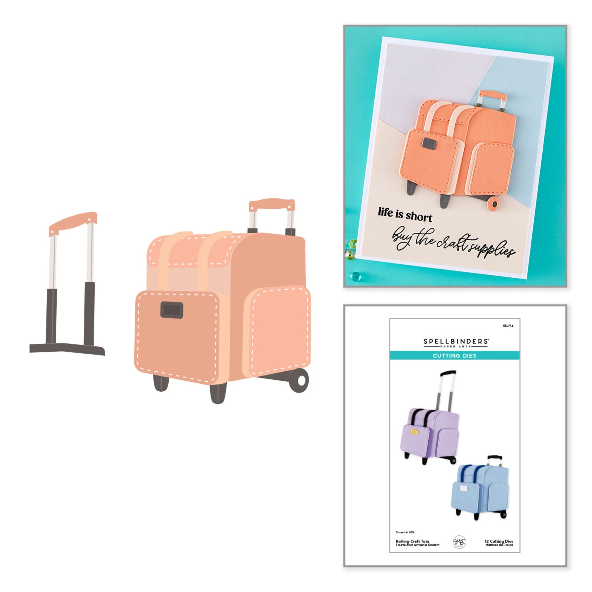 Spellbinders - Dies - Rolling Craft Tote
