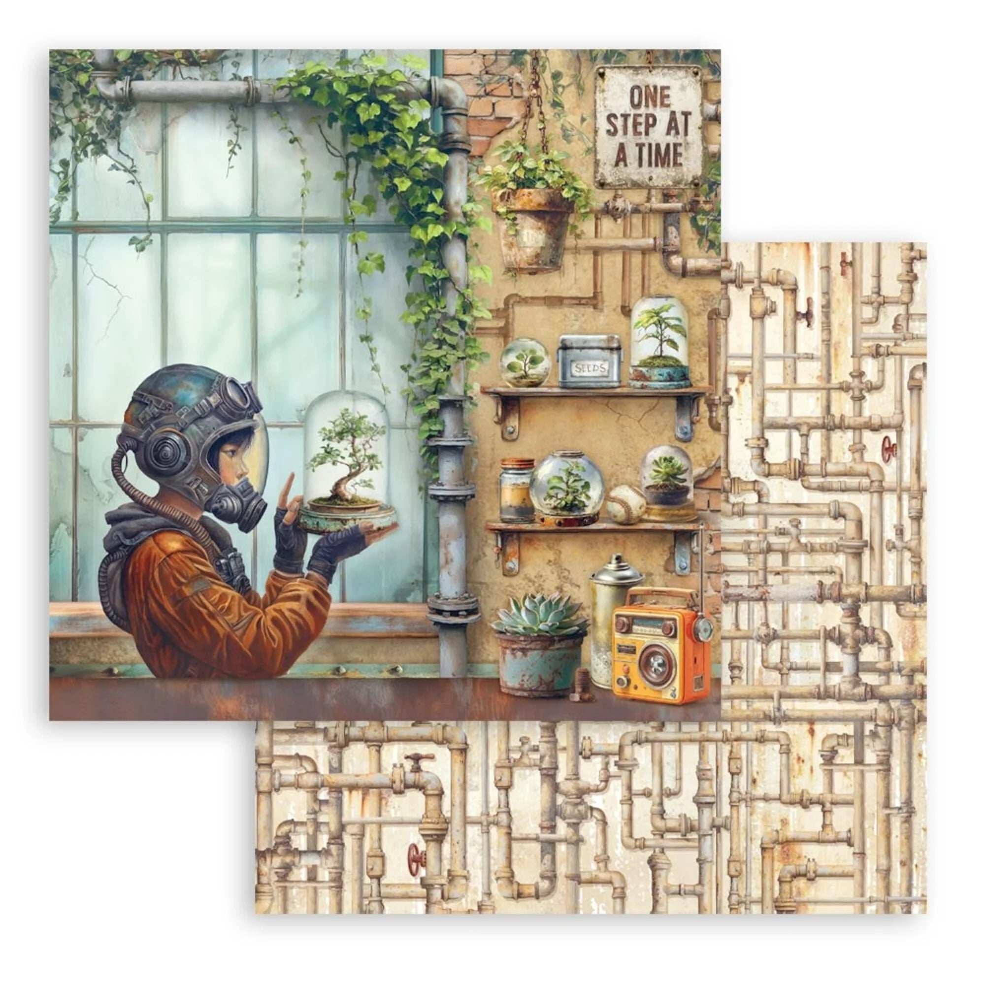 Stamperia - A New Beginning - Paper Pad 12 x 12" (10ark)