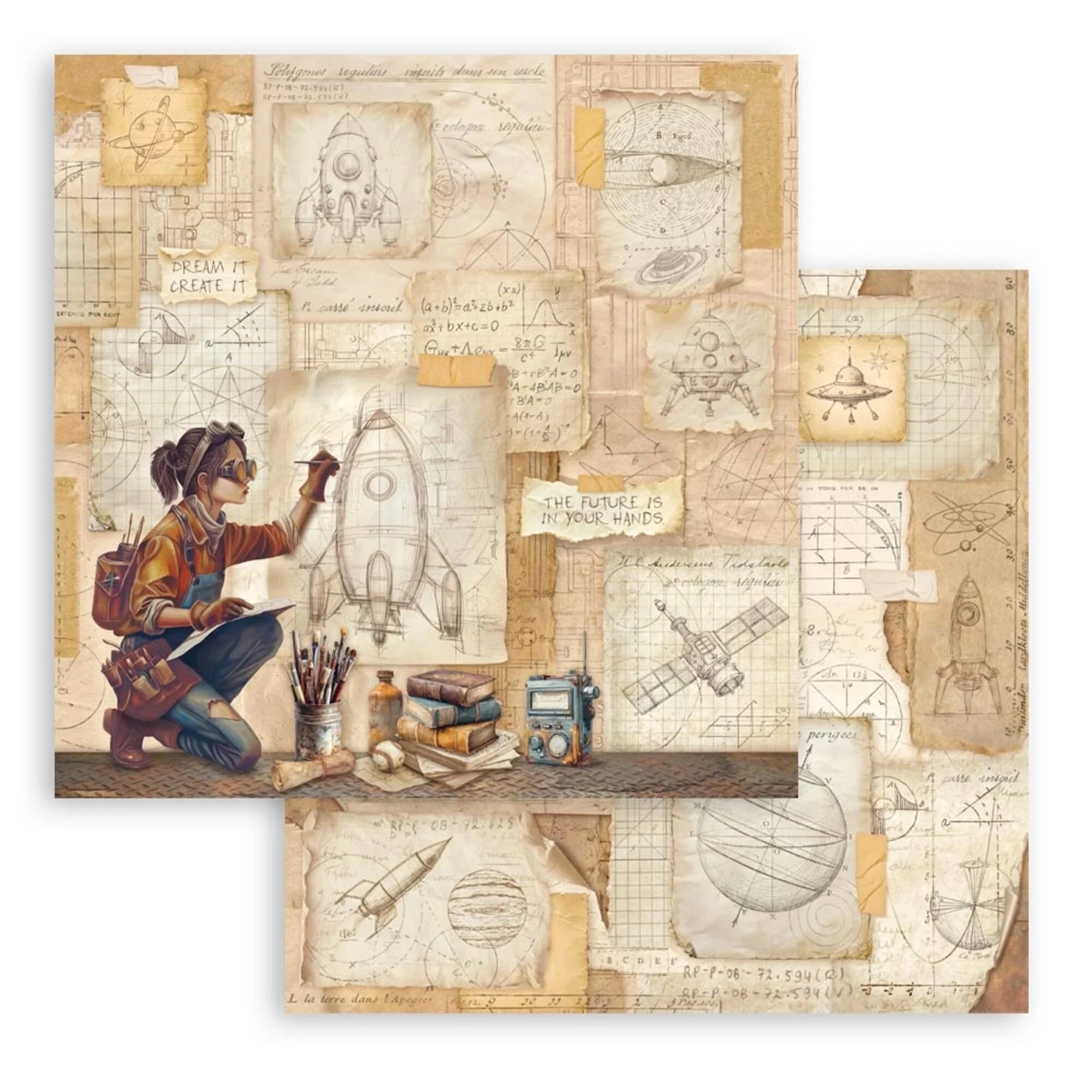 Stamperia - A New Beginning - Paper Pad 12 x 12" (10ark)