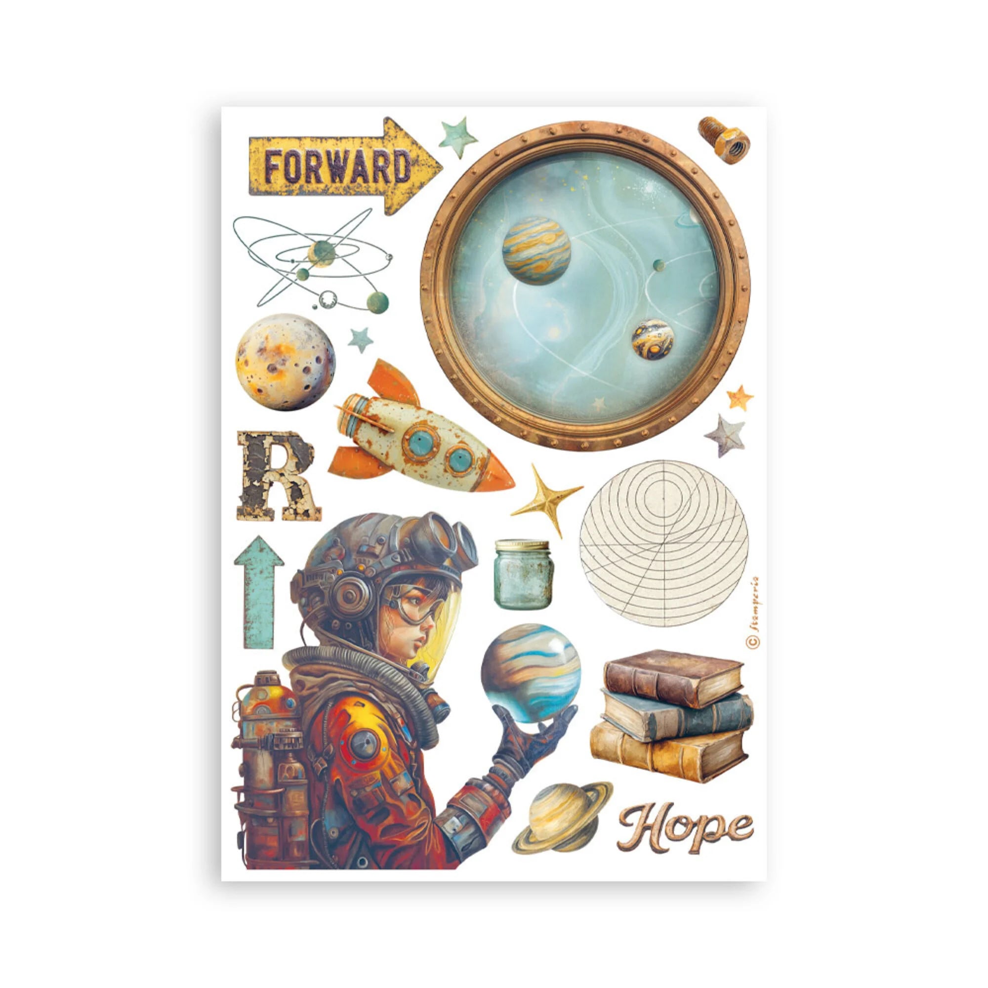 Stamperia - A New Beginning - Washi Pad A5