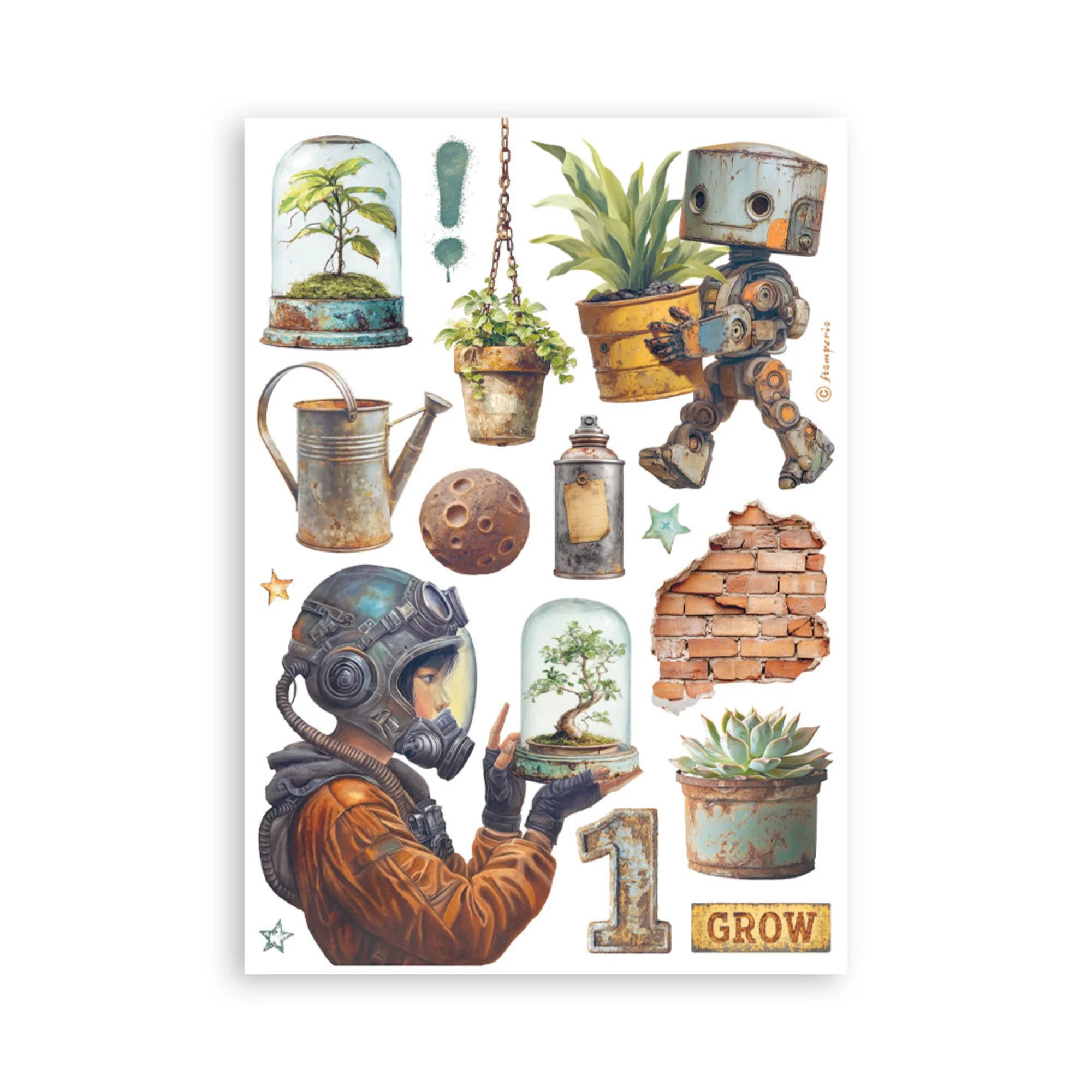 Stamperia - A New Beginning - Washi Pad A5