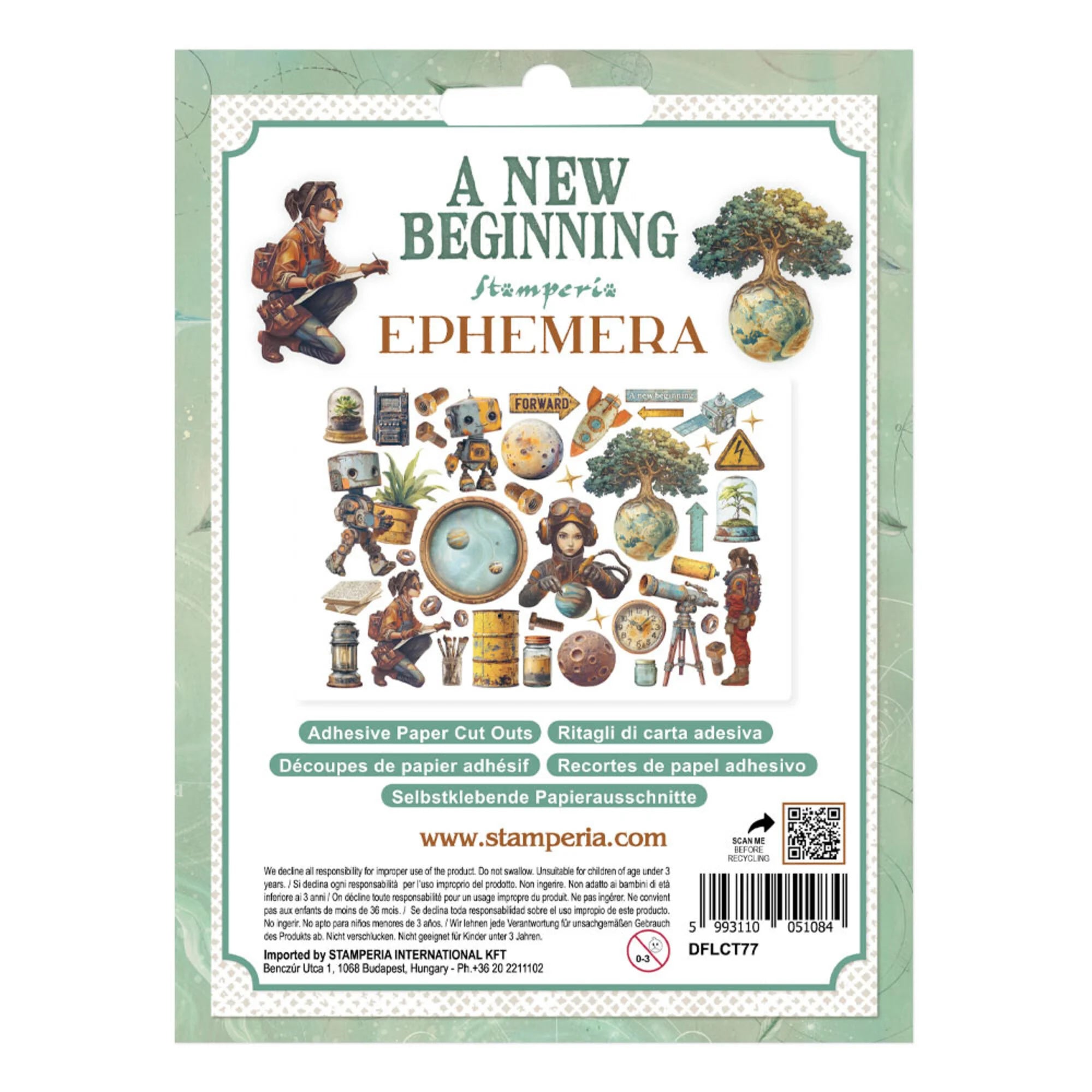 Stamperia  - A New Beginning - Adhesive Ephemera
