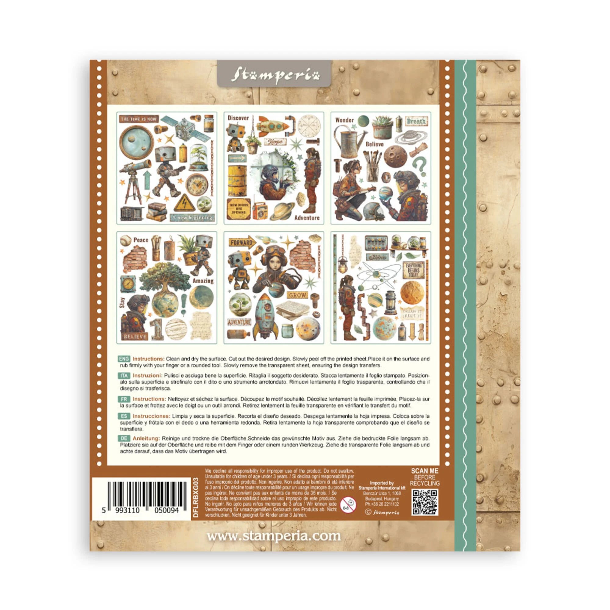 Stamperia - A New Beginning - Rub Ons Assortment - 20,5x23cm