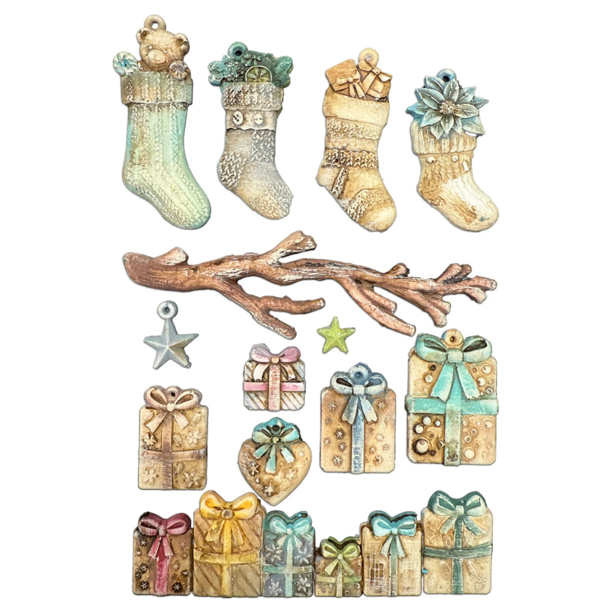 Stamperia - Silicon Moulds - Christmas Socks and Presents