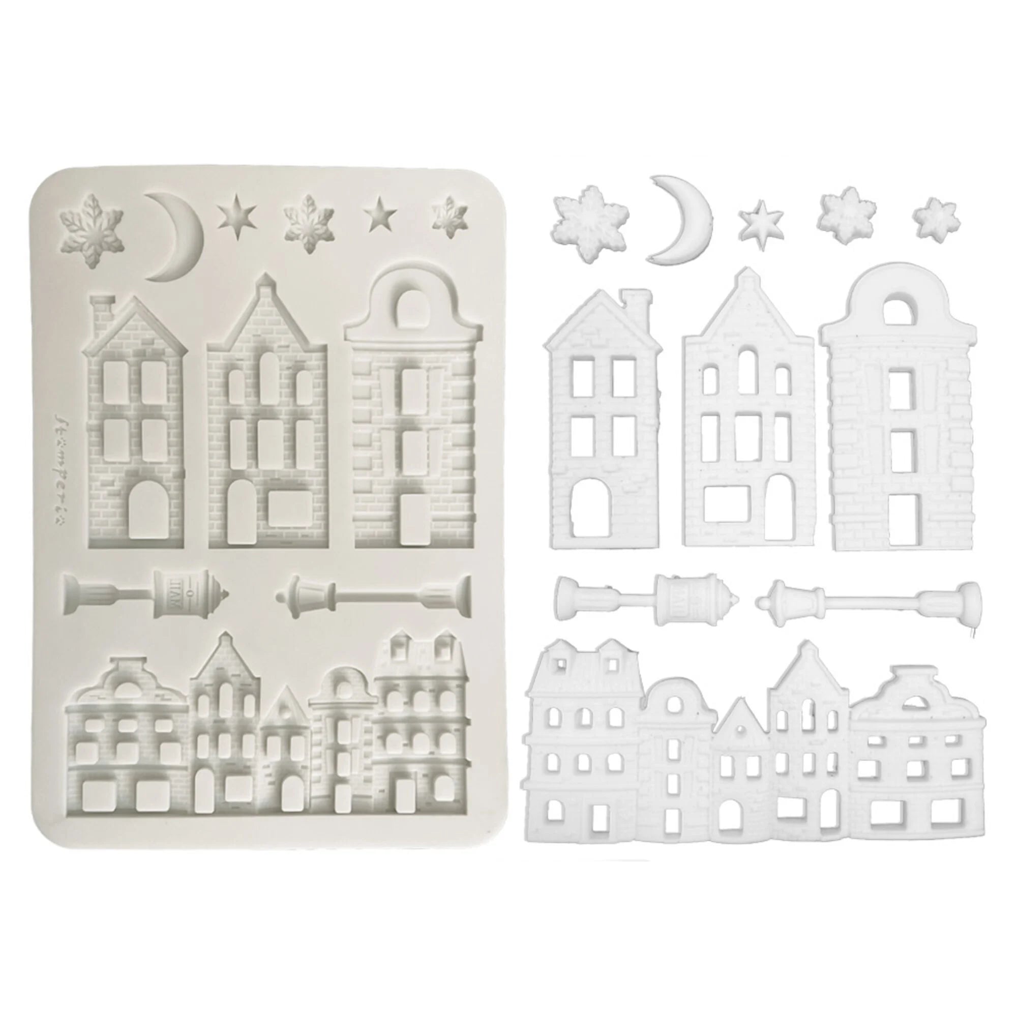Stamperia - Silicon Moulds - Christmas Village