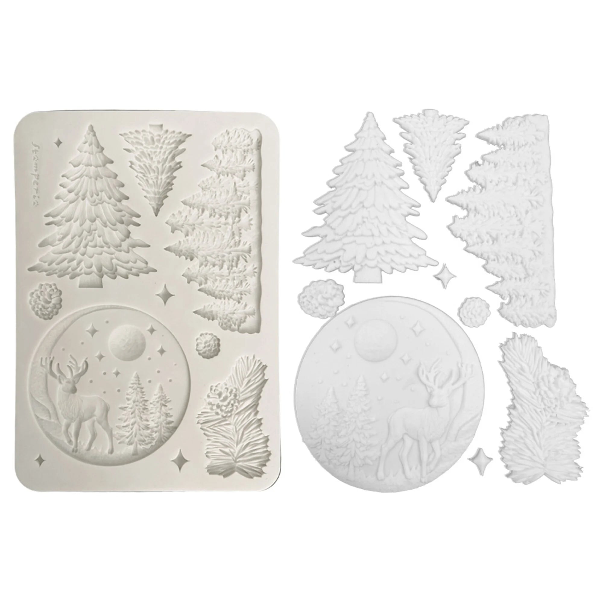 Stamperia - Silicon Moulds - Christmas Winter Landscape