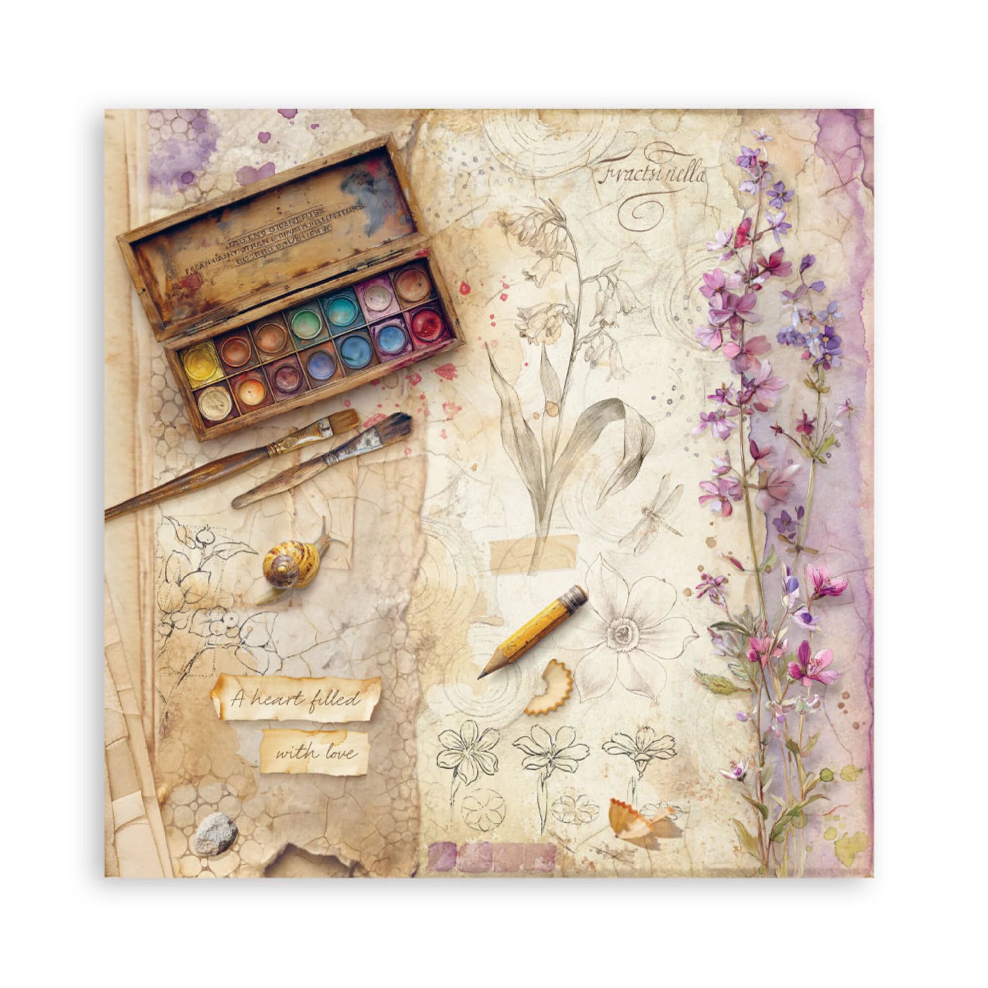 Stamperia  - All Around - Singled sided - Paper Pad  22 pk - 12 x 12"