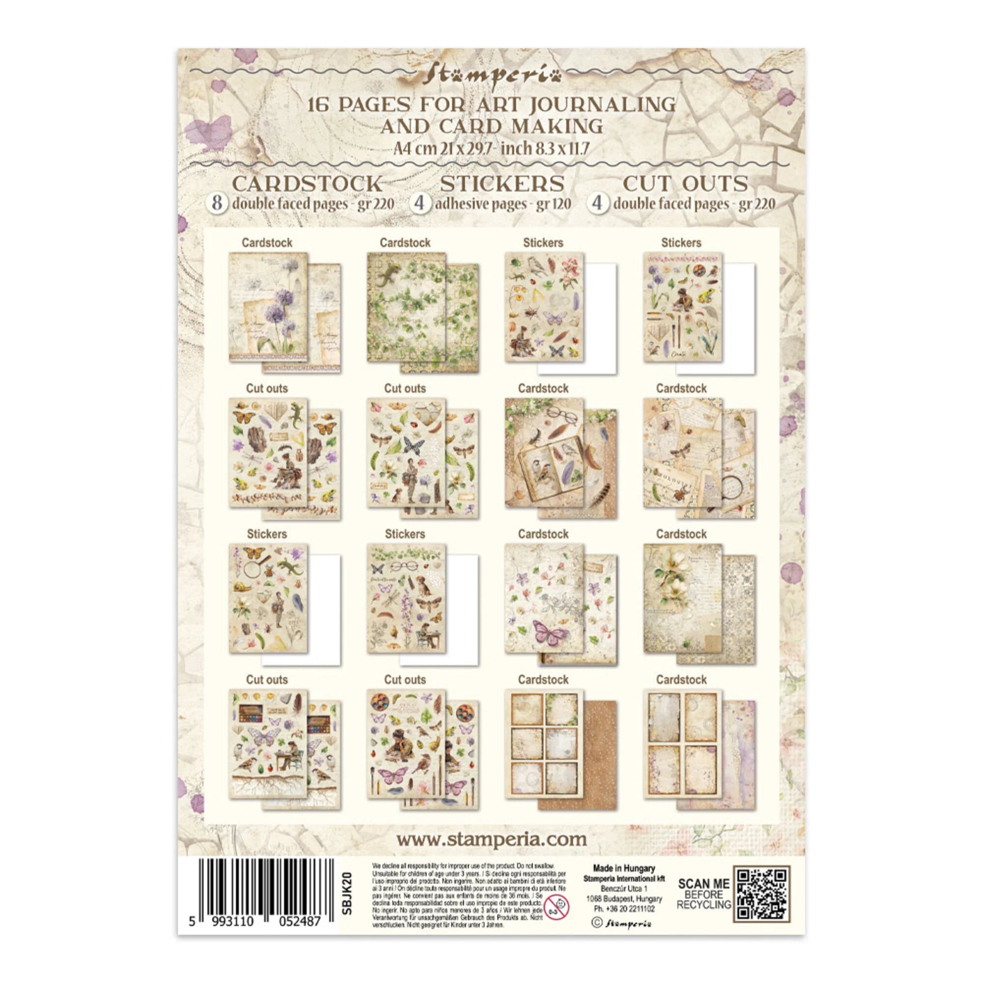 Stamperia - Junk Journal - All Around - A4