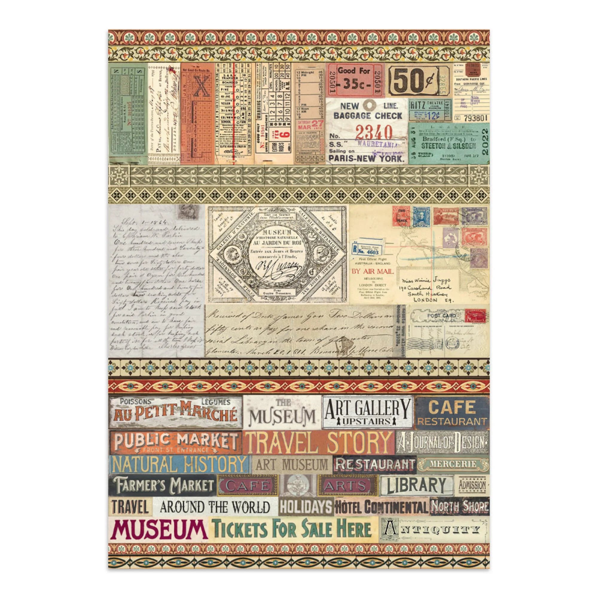 Stamperia - Junk Journal - Art of Travelling