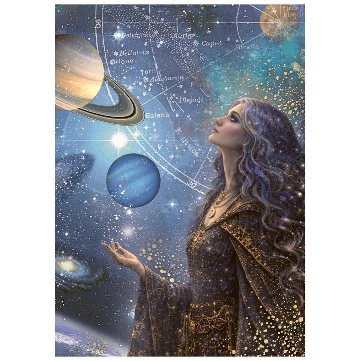 Stamperia - Cosmos - A6 Mini Rice Paper Selection by Cristina Radovan