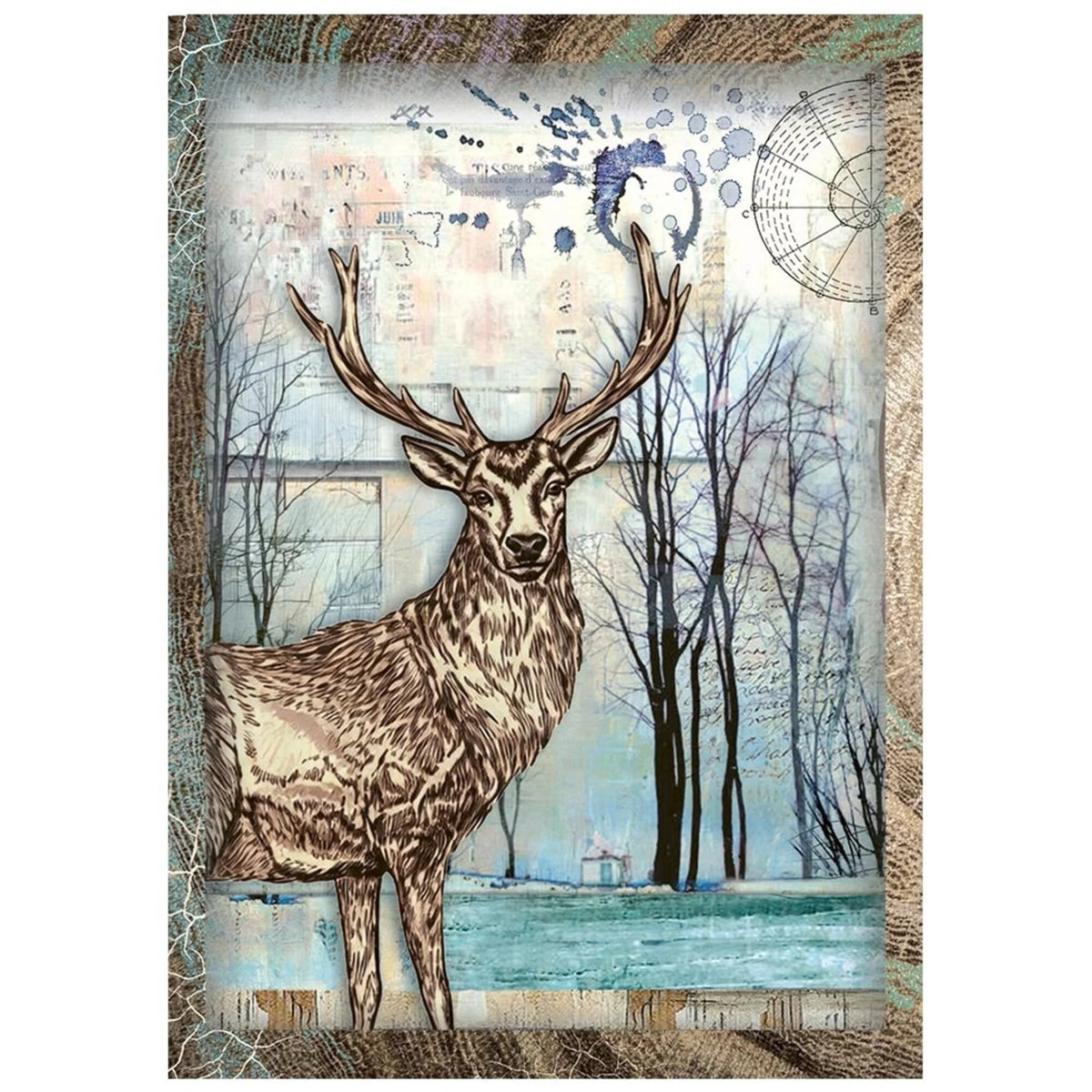 Stamperia - Cosmos - A6 Mini Rice Paper Selection by Cristina Radovan
