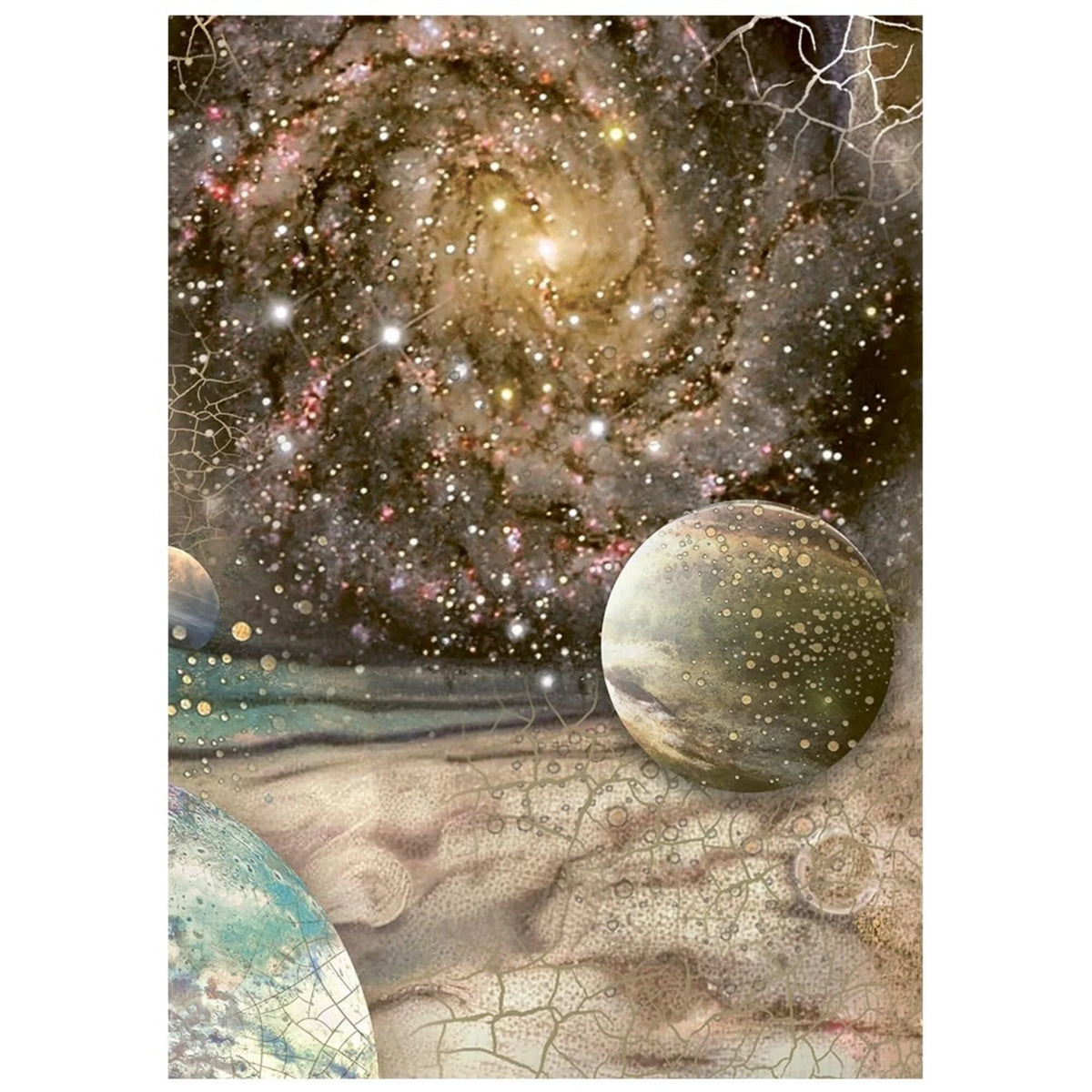 Stamperia - Cosmos - A6 Mini Rice Paper Backgrounds Selection by Cristina Radovan