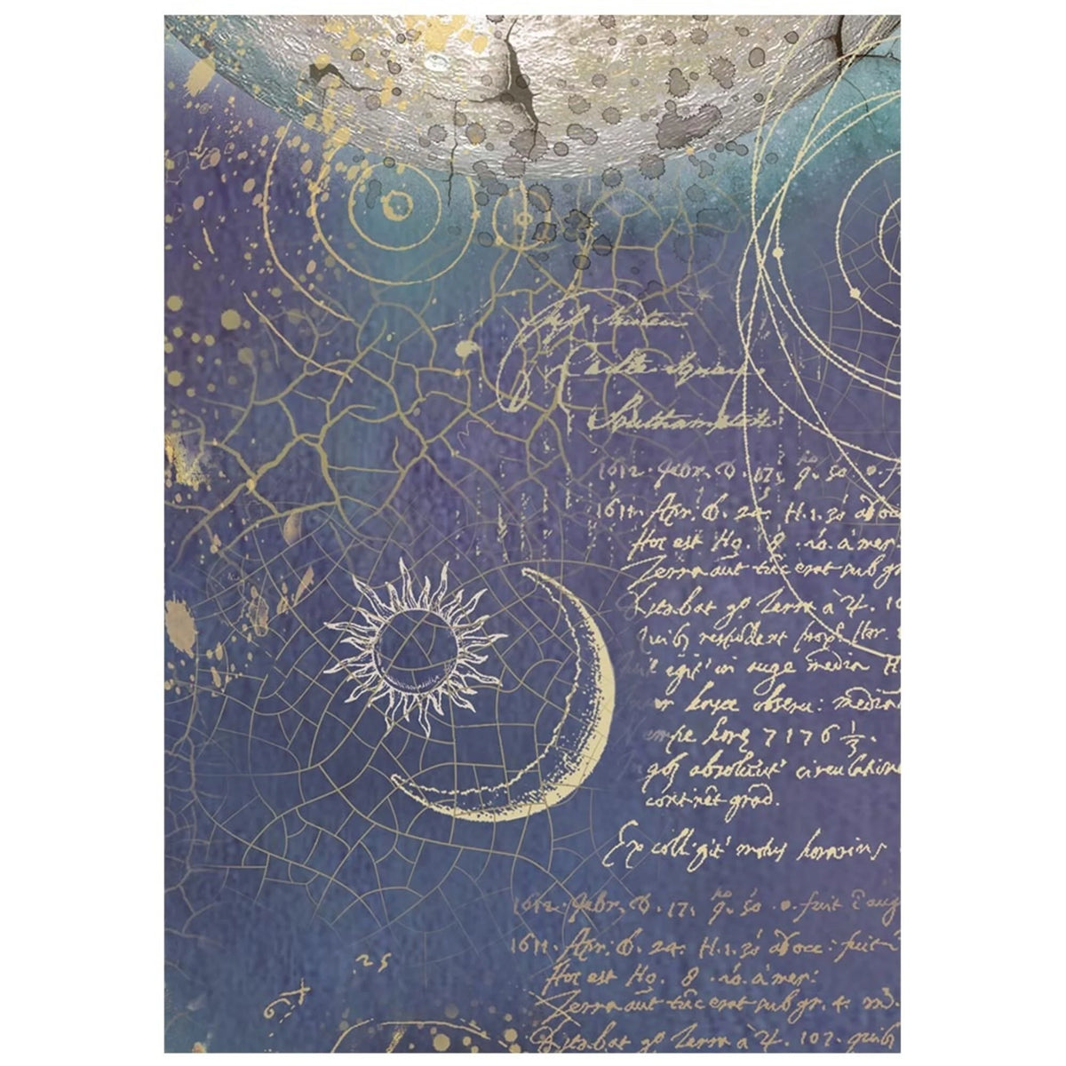 Stamperia - Cosmos - A6 Mini Rice Paper Backgrounds Selection by Cristina Radovan