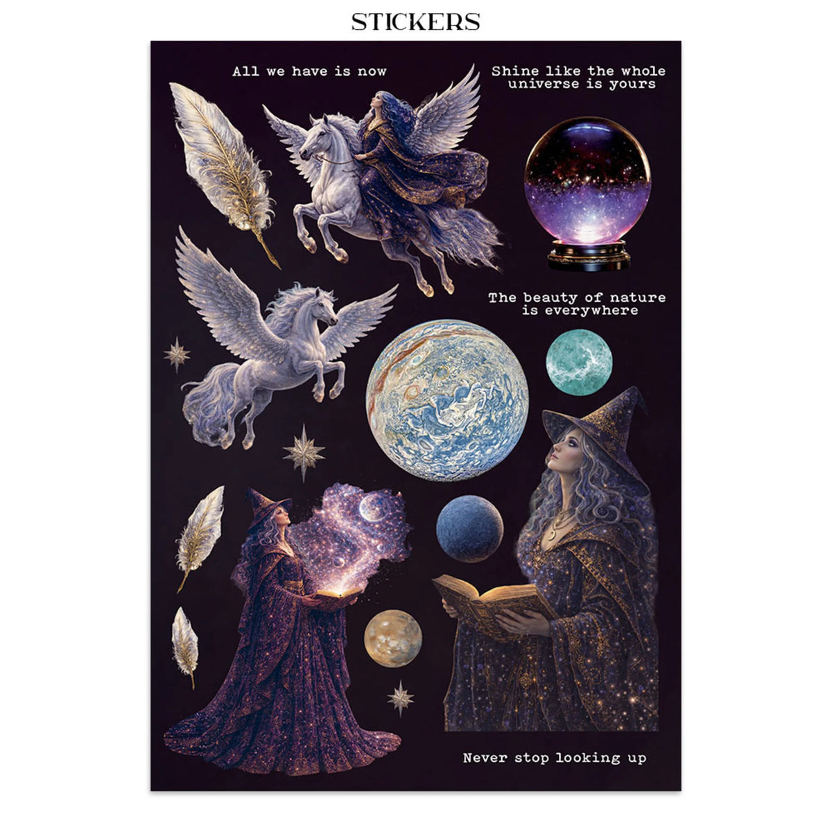Stamperia - Cosmos Junk Journal Stickers, Backgrounds, Cut-Outs by Cristina Radovan