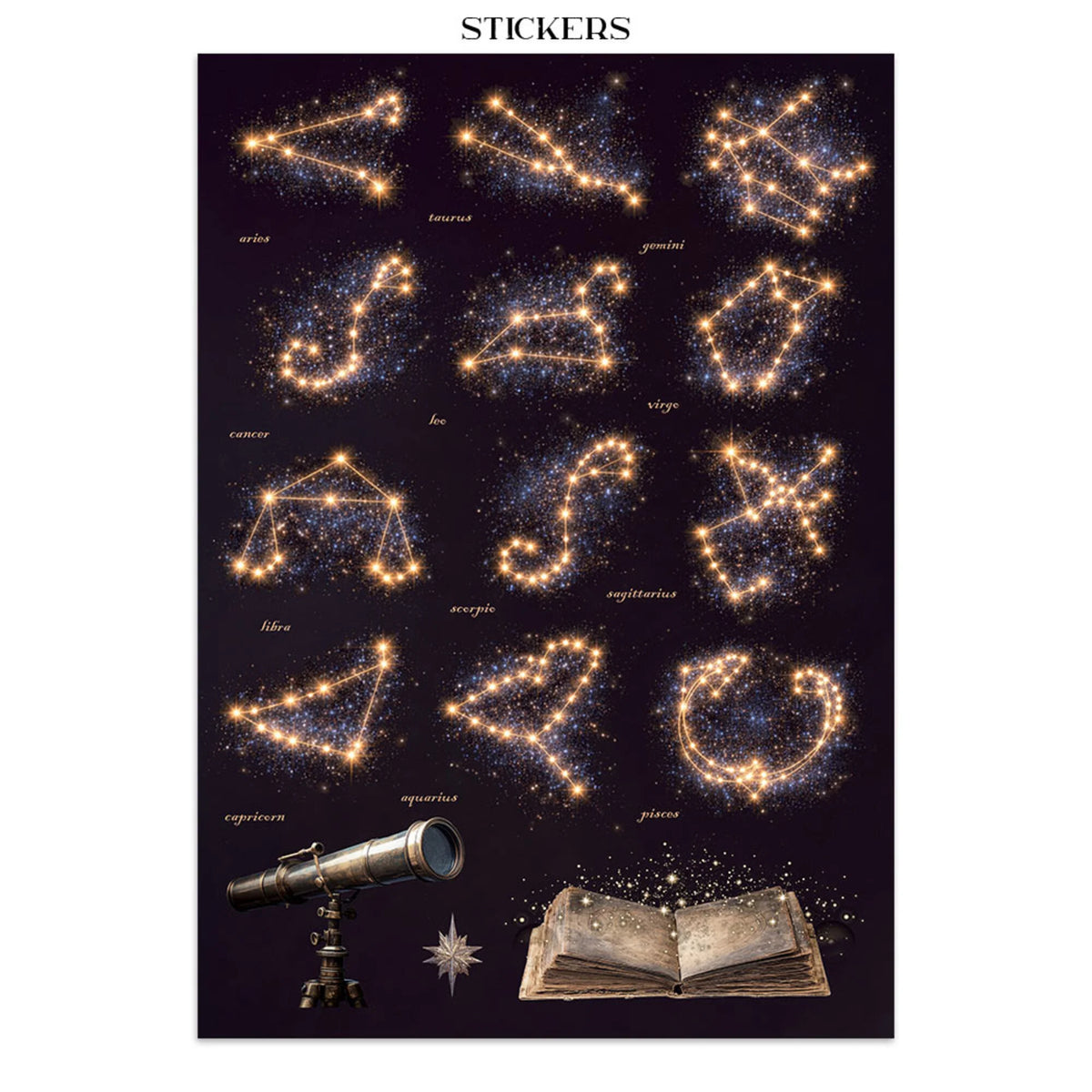Stamperia - Cosmos Junk Journal Stickers, Backgrounds, Cut-Outs by Cristina Radovan
