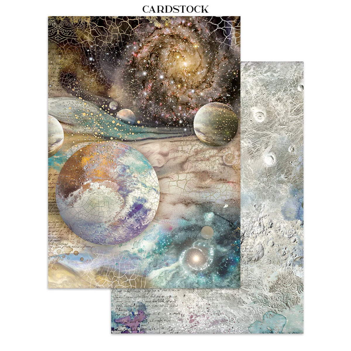 Stamperia - Cosmos Junk Journal Stickers, Backgrounds, Cut-Outs by Cristina Radovan