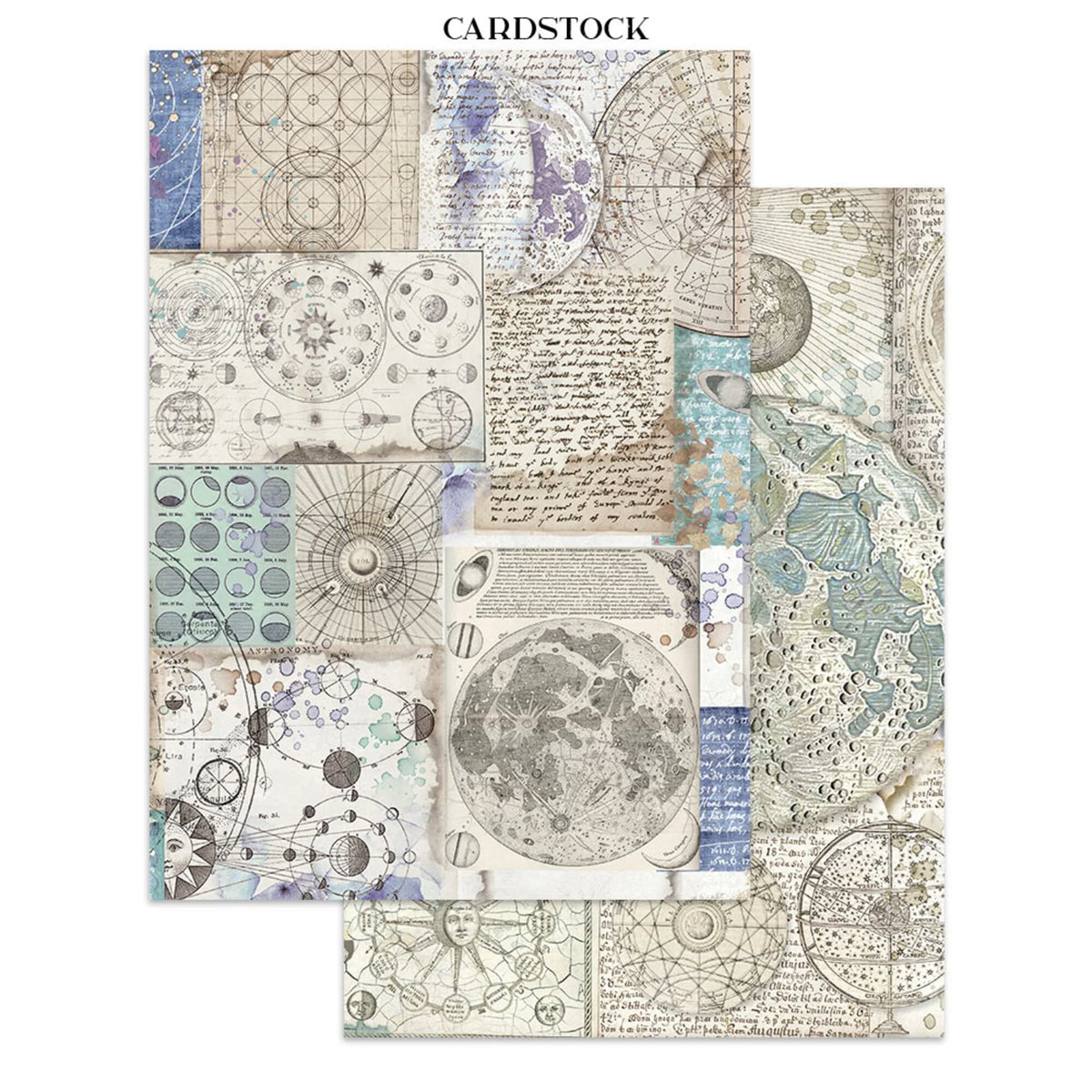 Stamperia - Cosmos Junk Journal Stickers, Backgrounds, Cut-Outs by Cristina Radovan