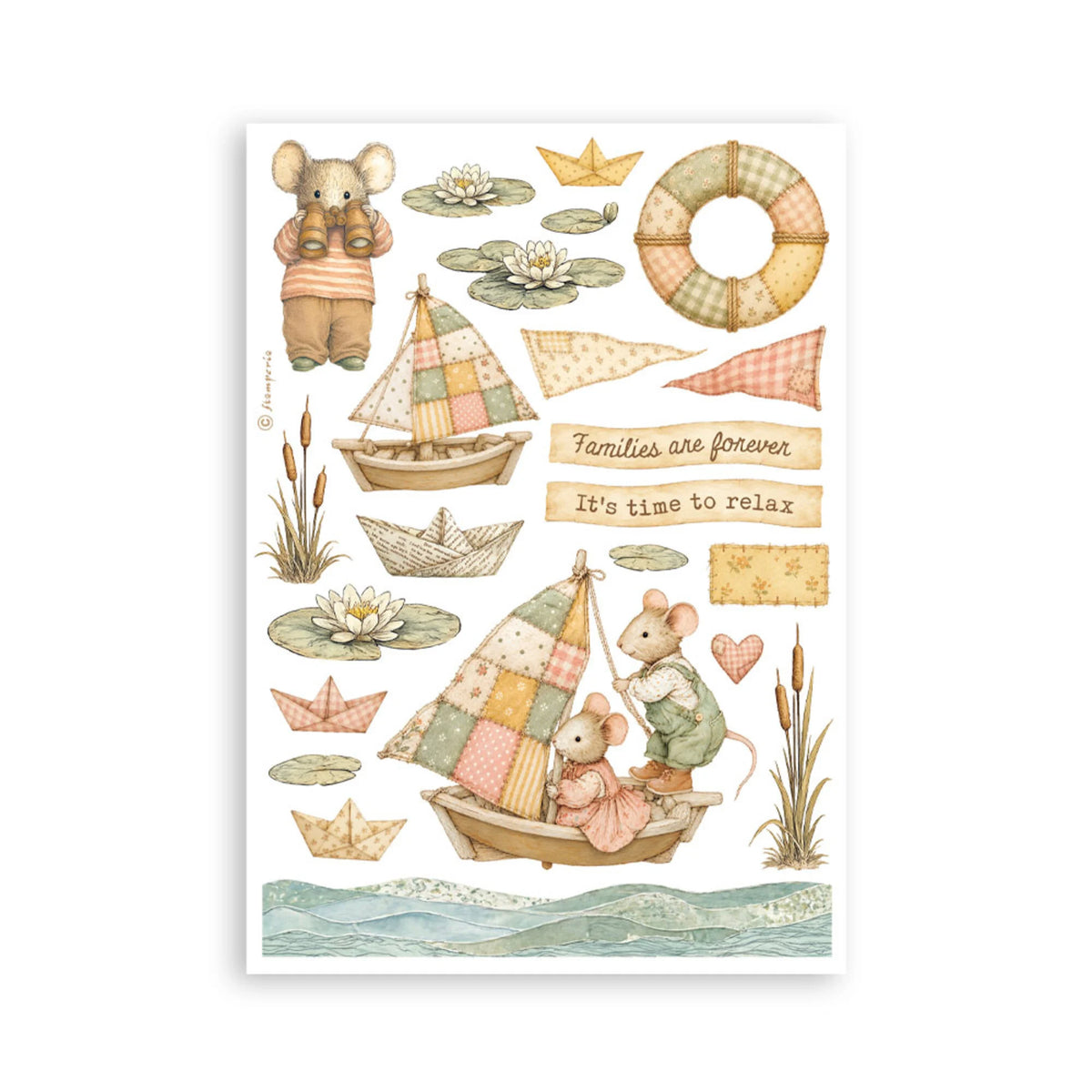 Stamperia - Cozy Family - Washi Pad A5