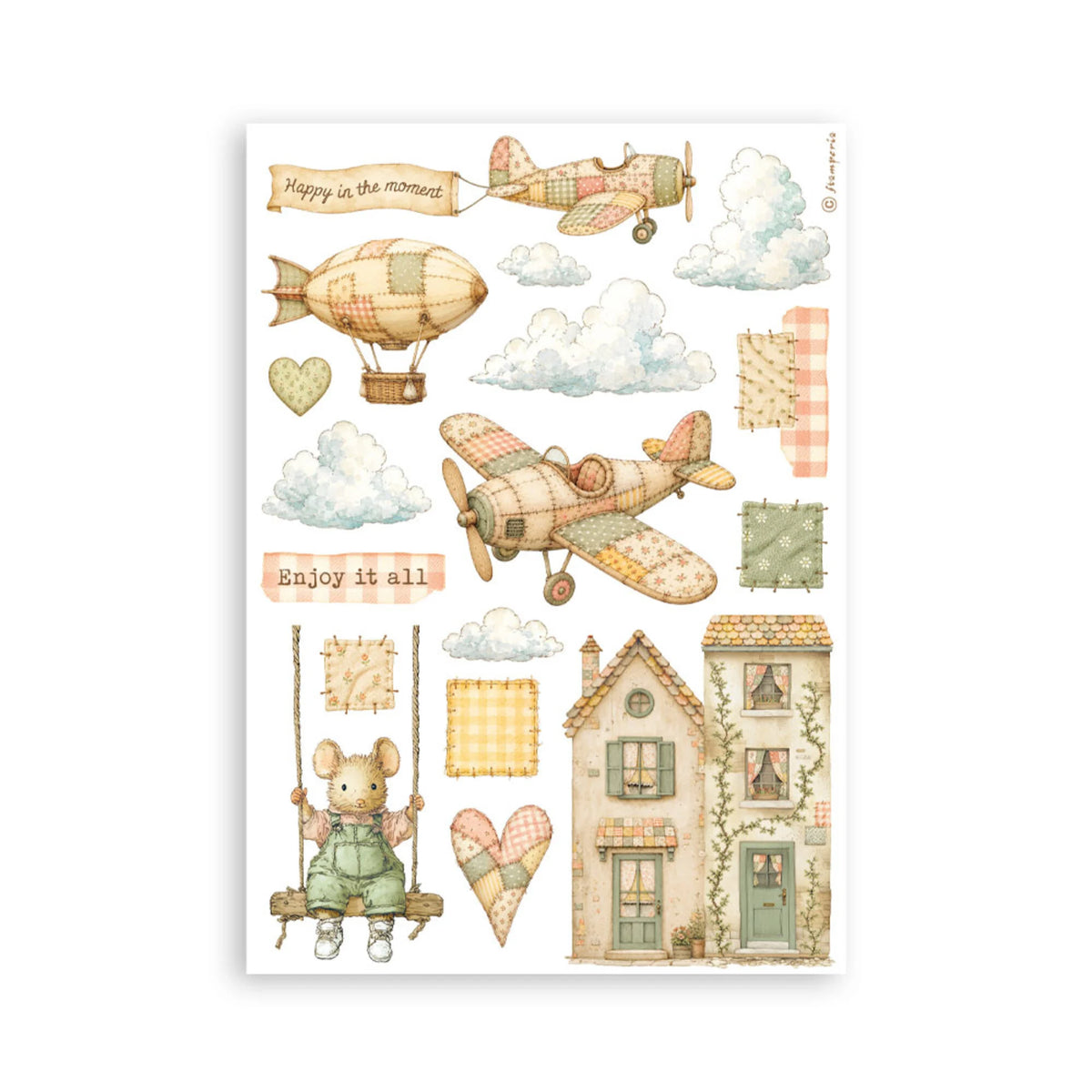 Stamperia - Cozy Family - Washi Pad A5